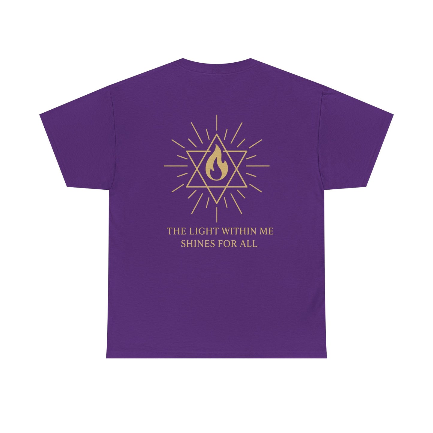 The Light Within Tee – Double Sided Merkaba Flame of Awakening Shirt