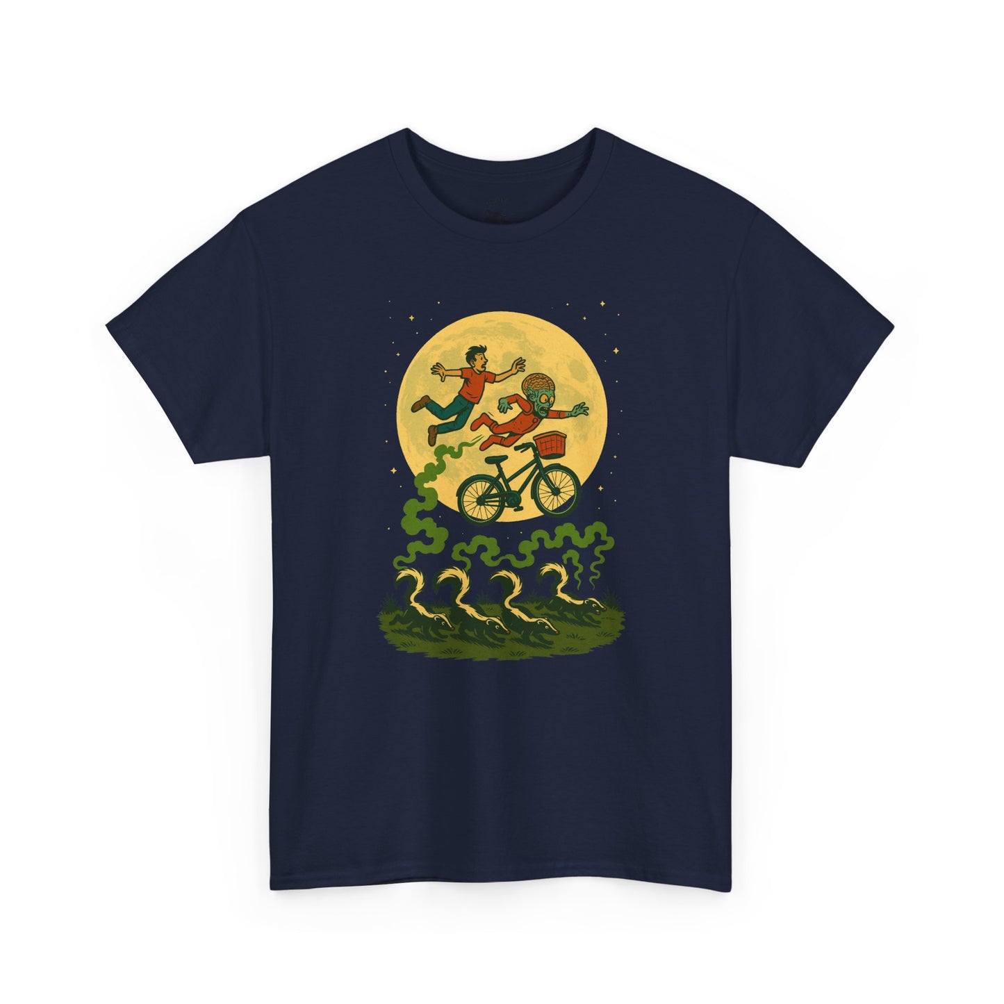 Moonlit Mayhem Retro Comic T Shirt