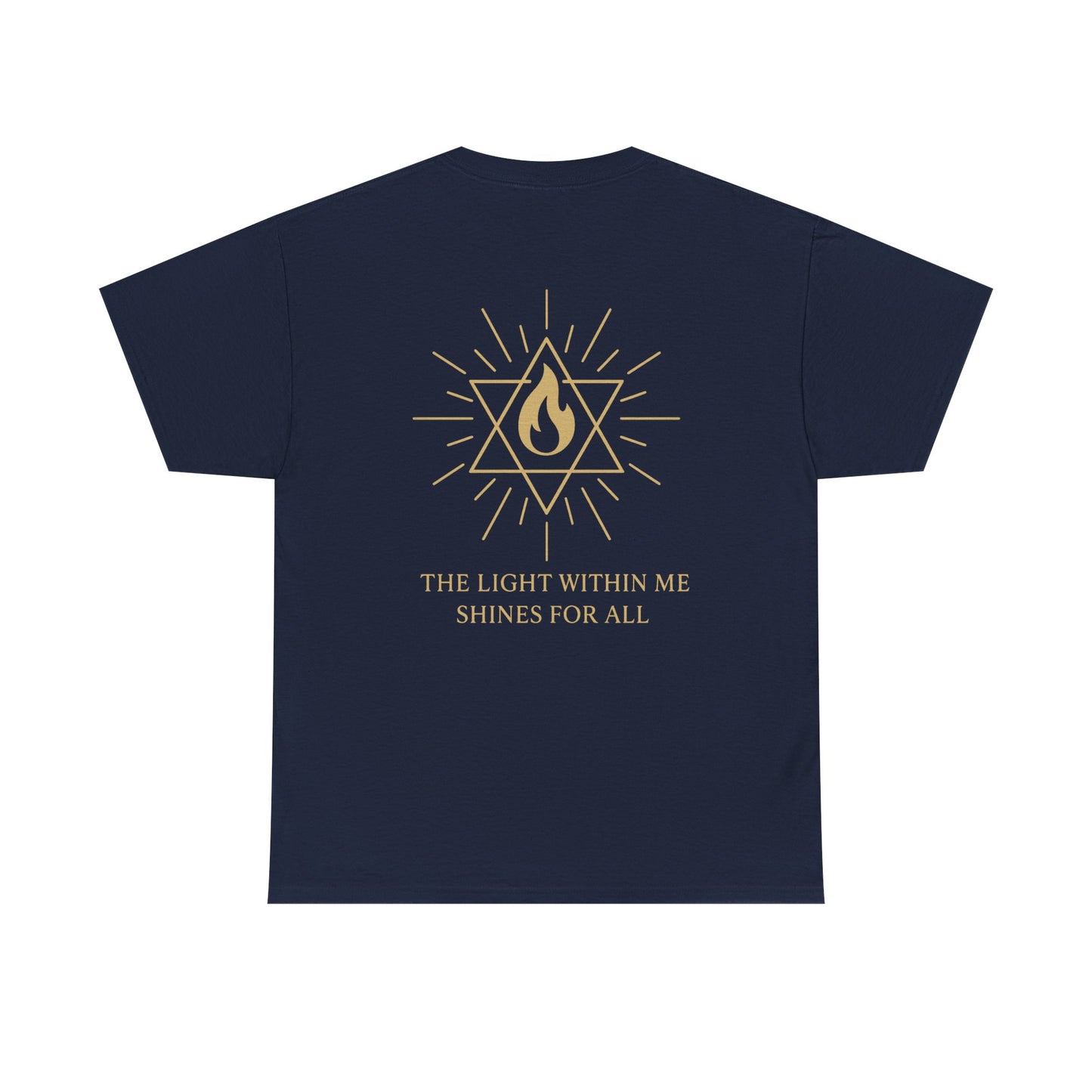 The Light Within Tee – Double Sided Merkaba Flame of Awakening Shirt