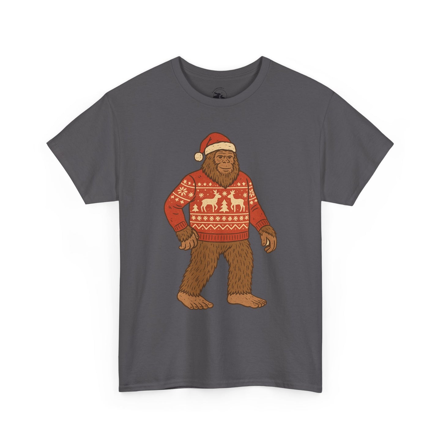 Bigfoot Christmas Sweater Tee – Festive Forest Fun