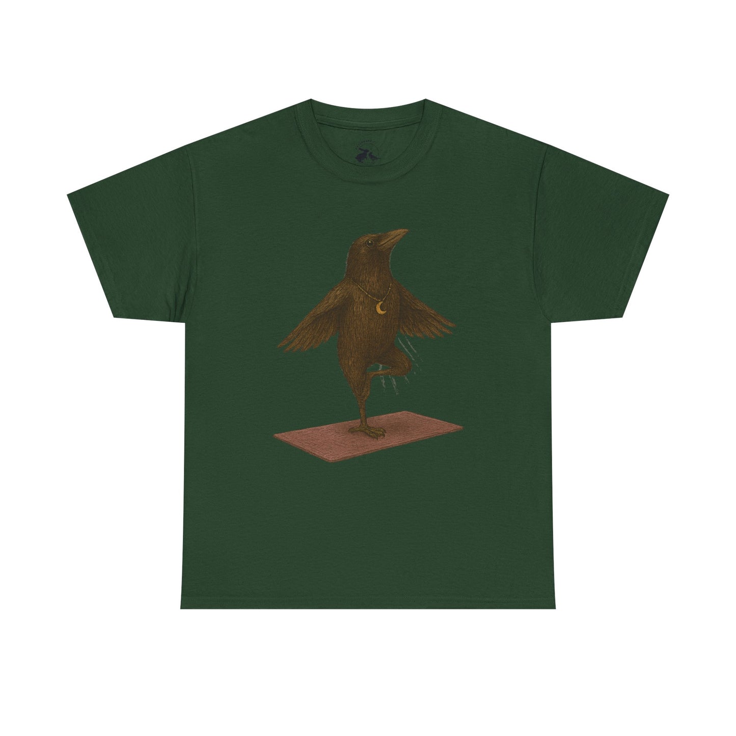 The Raven Yoga Master Tee – Balance in Flight and Spirit