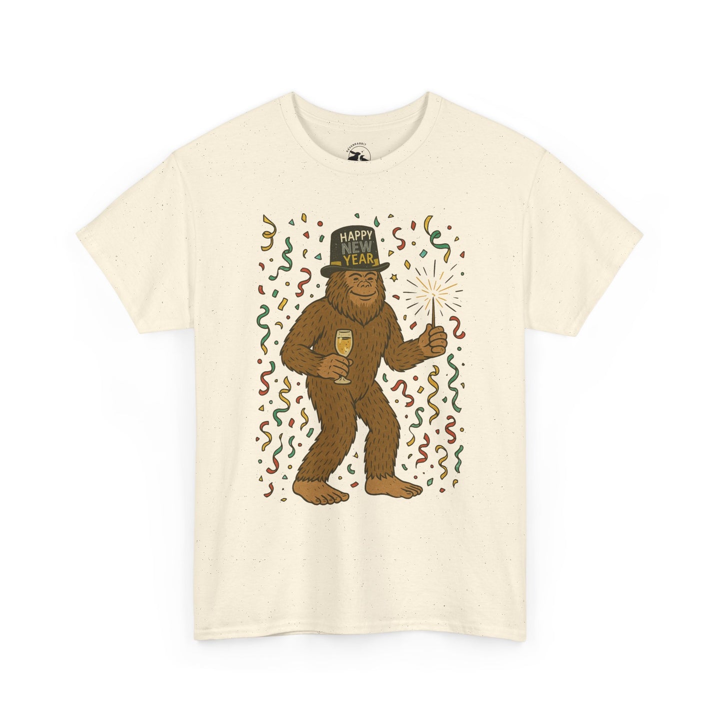 Bigfoot Midnight Celebration Tee – New Year Forest Party Shirt