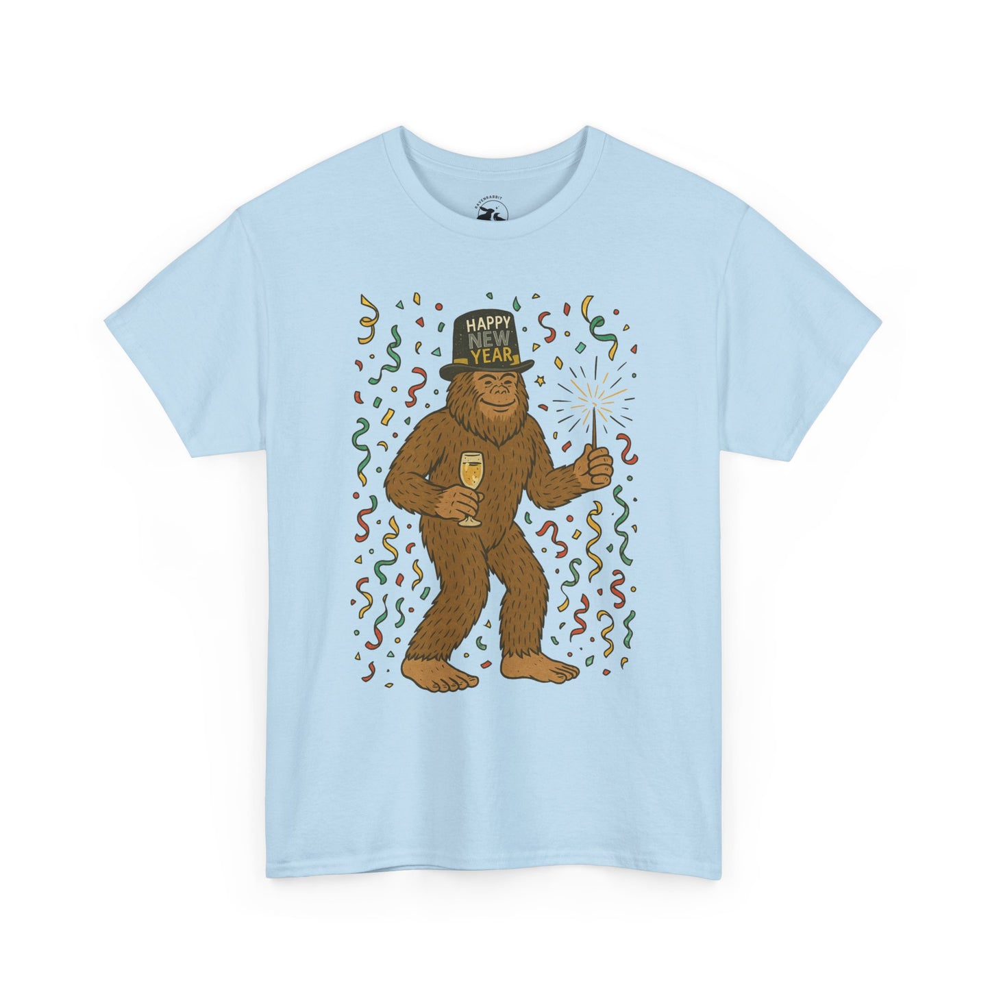 Bigfoot Midnight Celebration Tee – New Year Forest Party Shirt