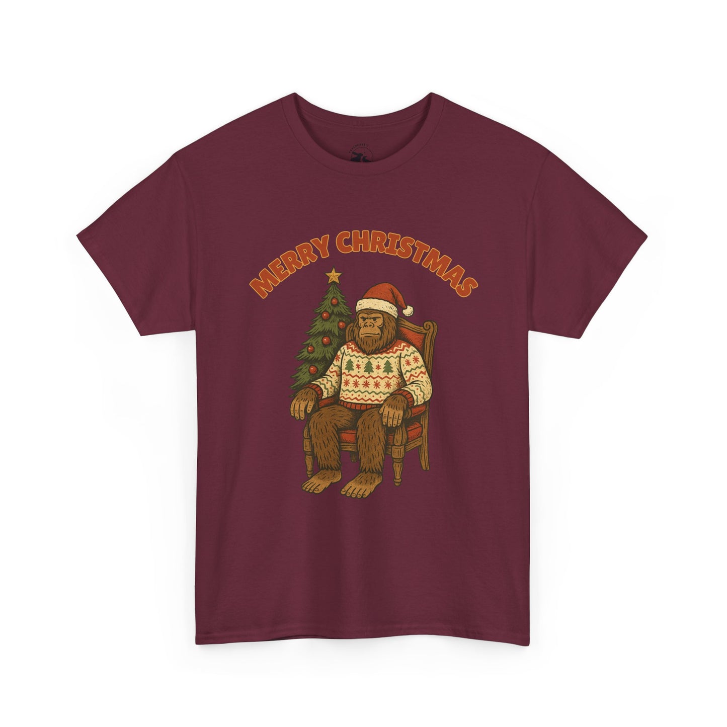 Bigfoot Christmas Spirit Tee – Cozy Sasquatch Holiday Shirt