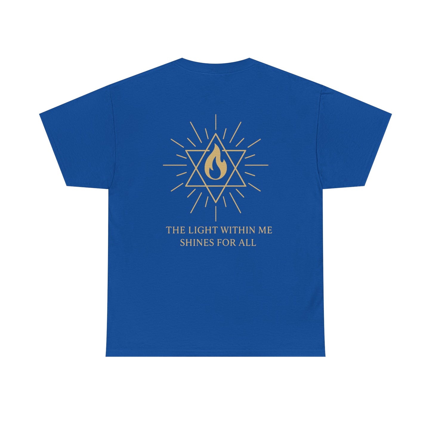 The Light Within Tee – Double Sided Merkaba Flame of Awakening Shirt