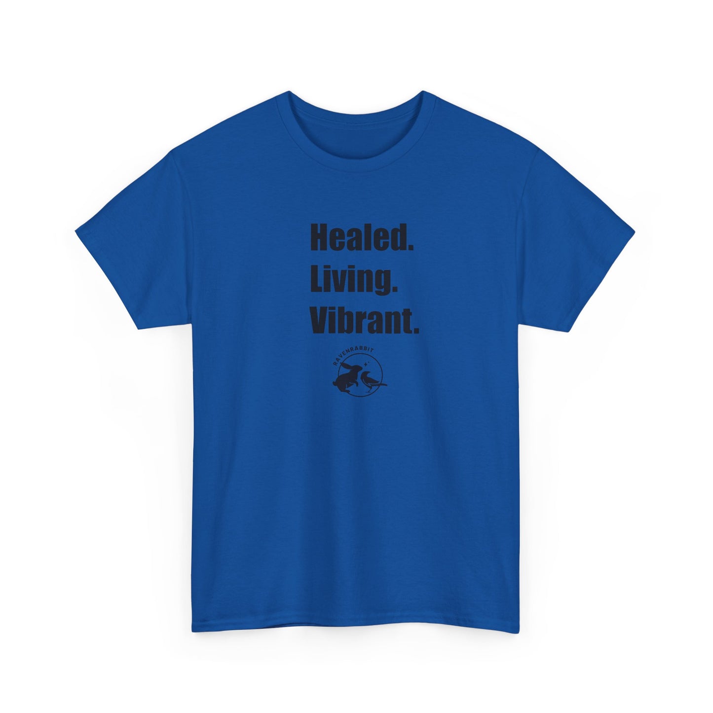 Living. Healed. Vibrant. Unisex Heavy Cotton Tee