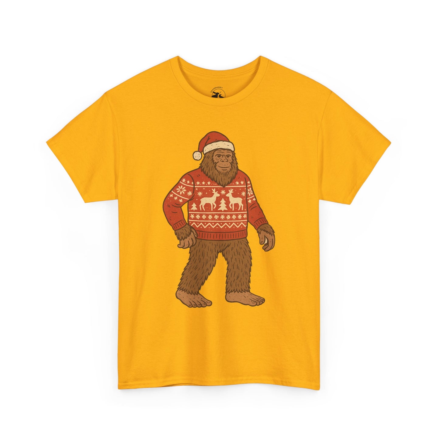 Bigfoot Christmas Sweater Tee – Festive Forest Fun