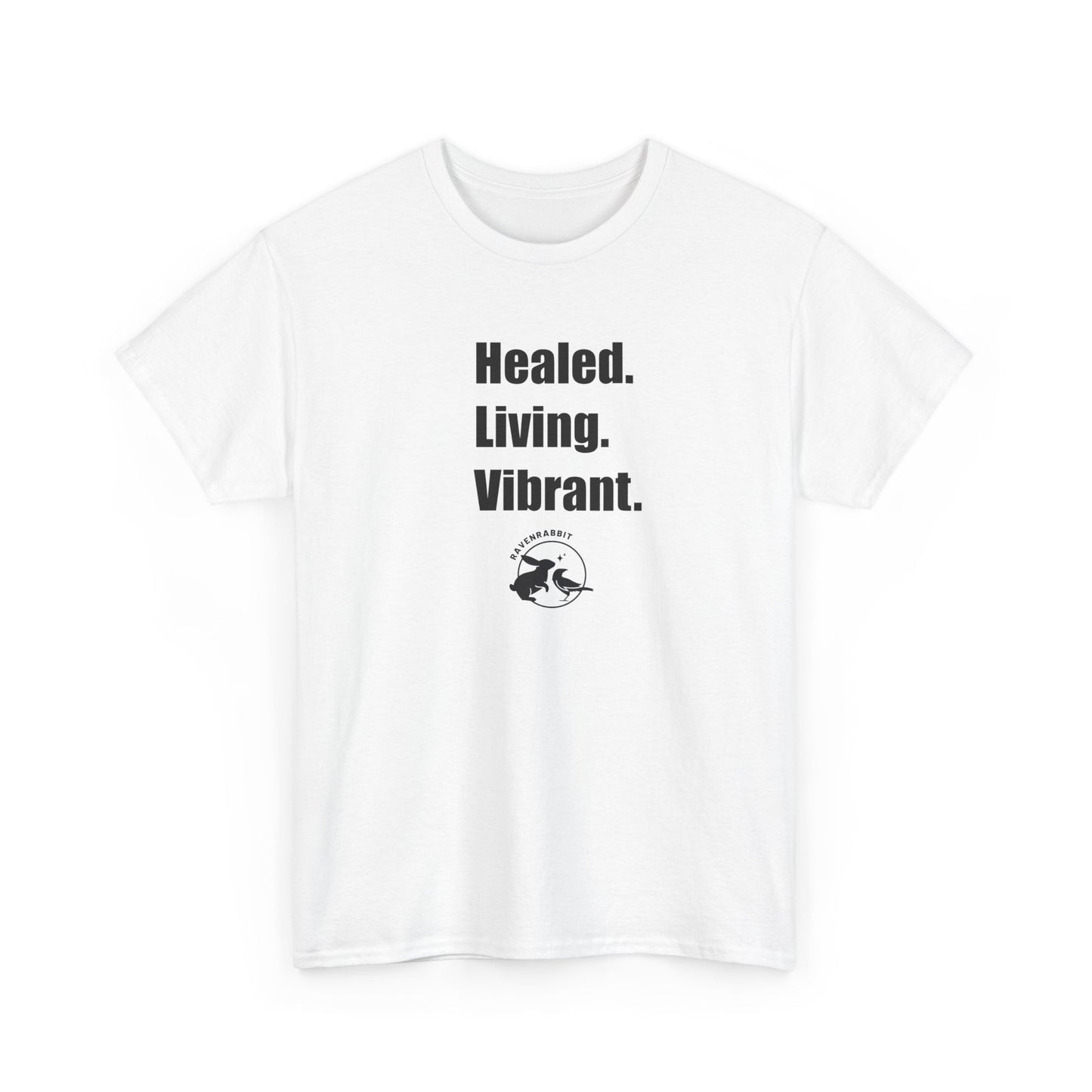 Living. Healed. Vibrant. Unisex Heavy Cotton Tee