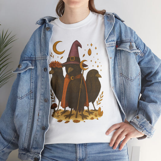 The Mystic Ravens Tee – Druid, Wizard & Oracle Edition
