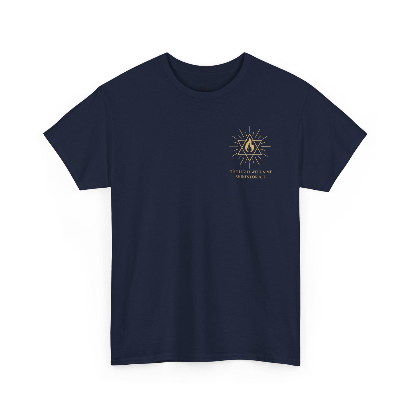 The Light Within Tee – Double Sided Merkaba Flame of Awakening Shirt