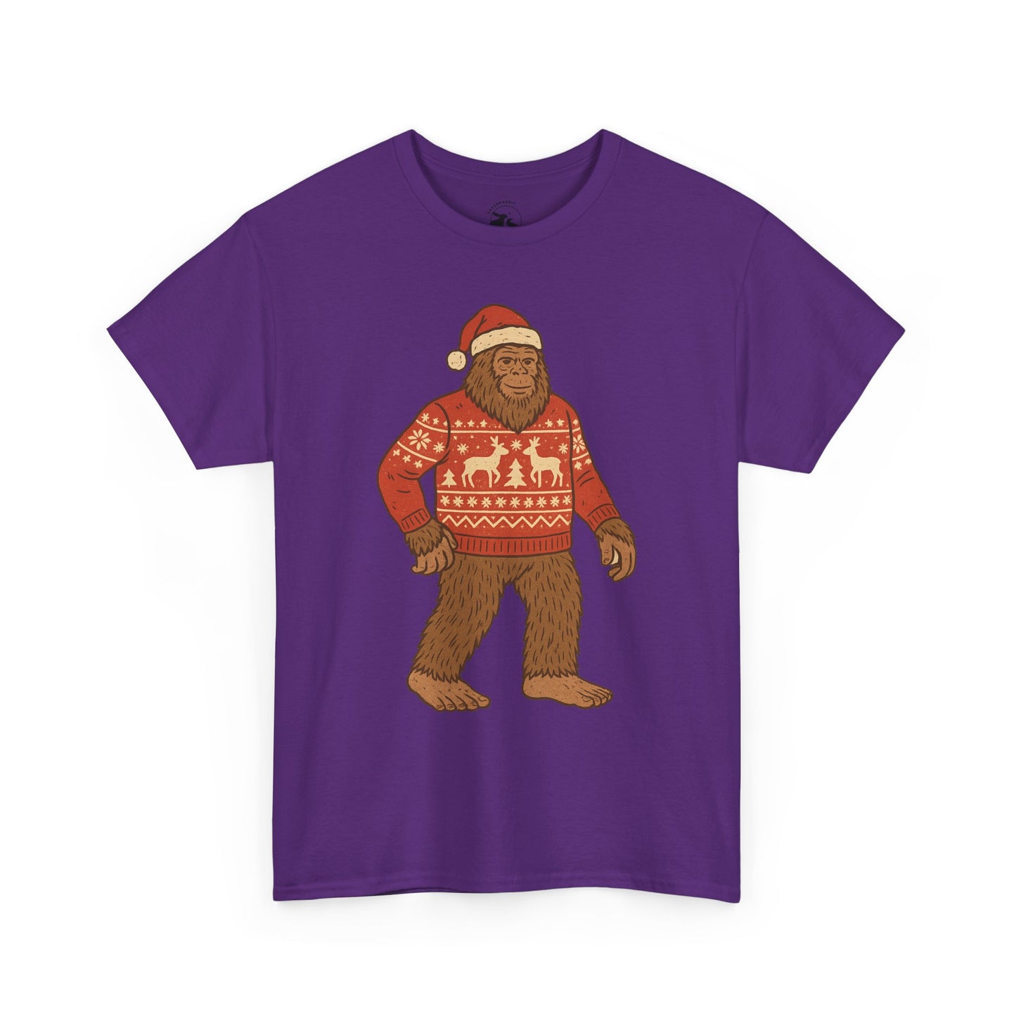 Bigfoot Christmas Sweater Tee – Festive Forest Fun