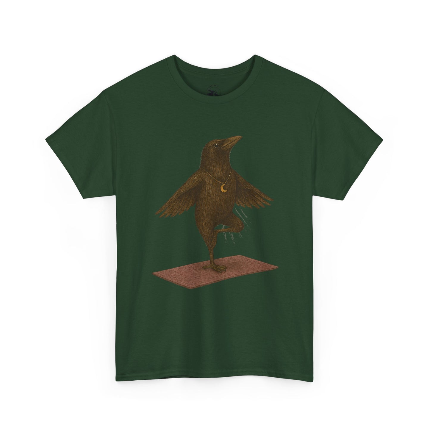 The Raven Yoga Master Tee – Balance in Flight and Spirit
