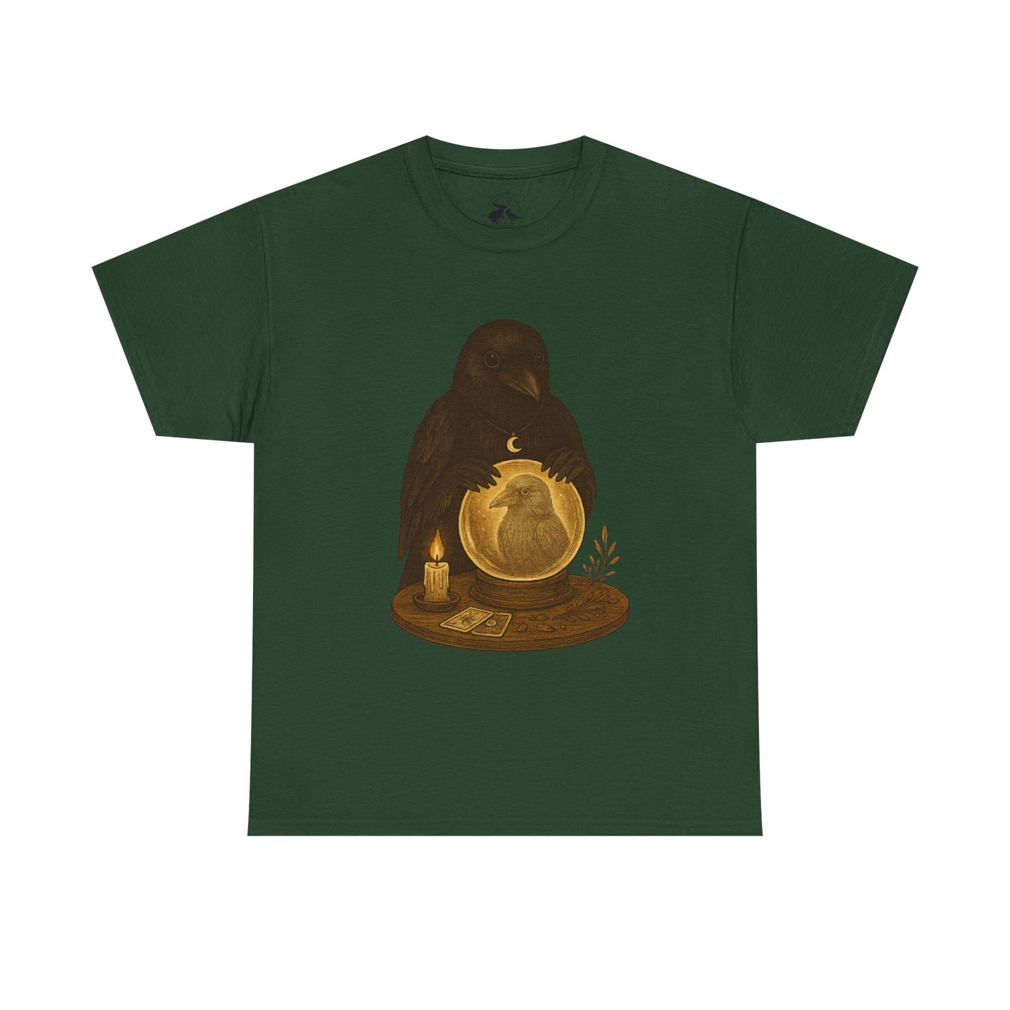 The Psychic Raven Tee – Mystical Seer of the Forest