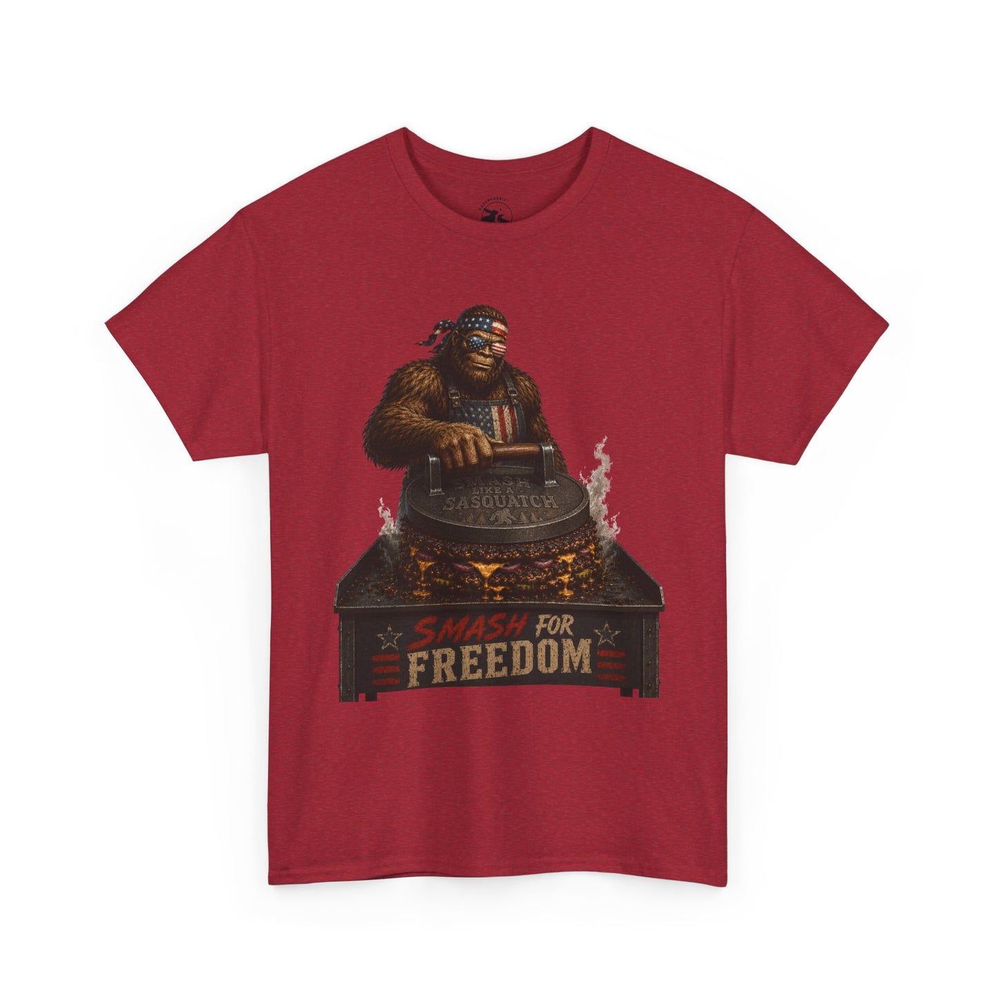 Smash For Freedom Tee – Patriotic Bigfoot BBQ Shirt