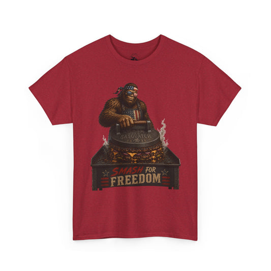 Smash For Freedom Tee – Patriotic Bigfoot BBQ Shirt