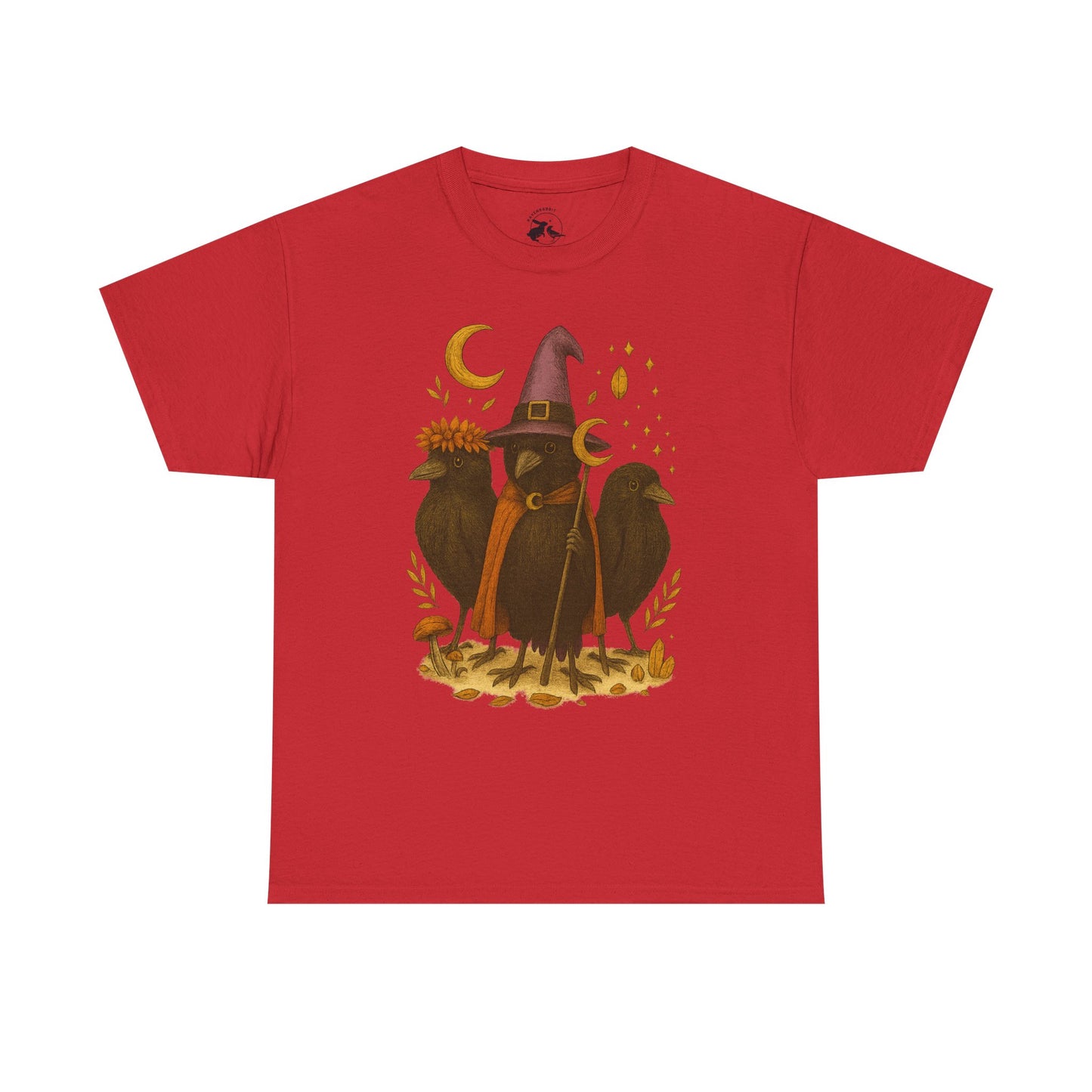The Mystic Ravens Tee – Druid, Wizard & Oracle Edition