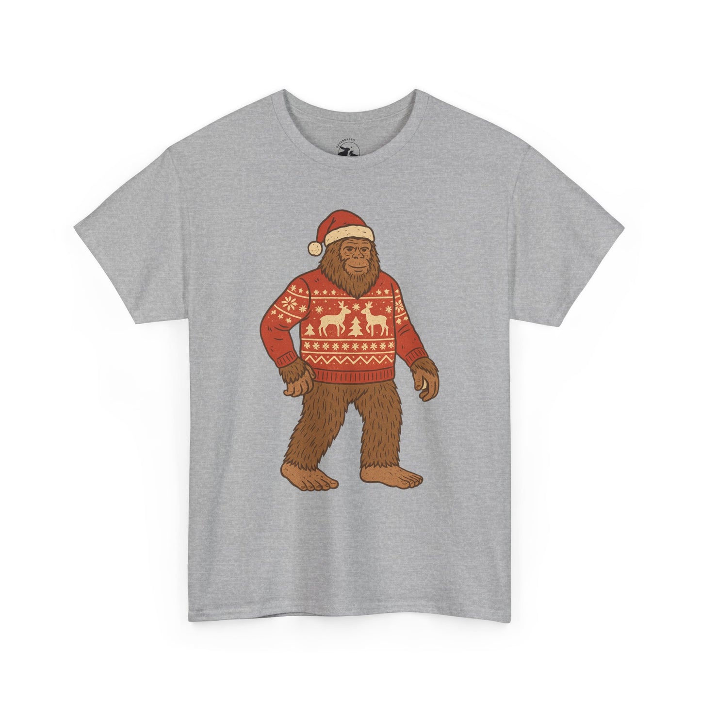 Bigfoot Christmas Sweater Tee – Festive Forest Fun