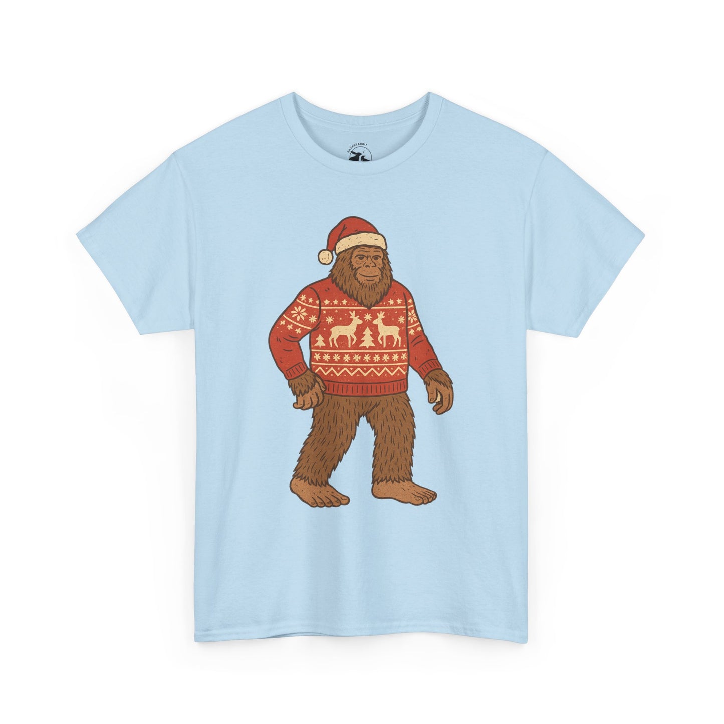 Bigfoot Christmas Sweater Tee – Festive Forest Fun
