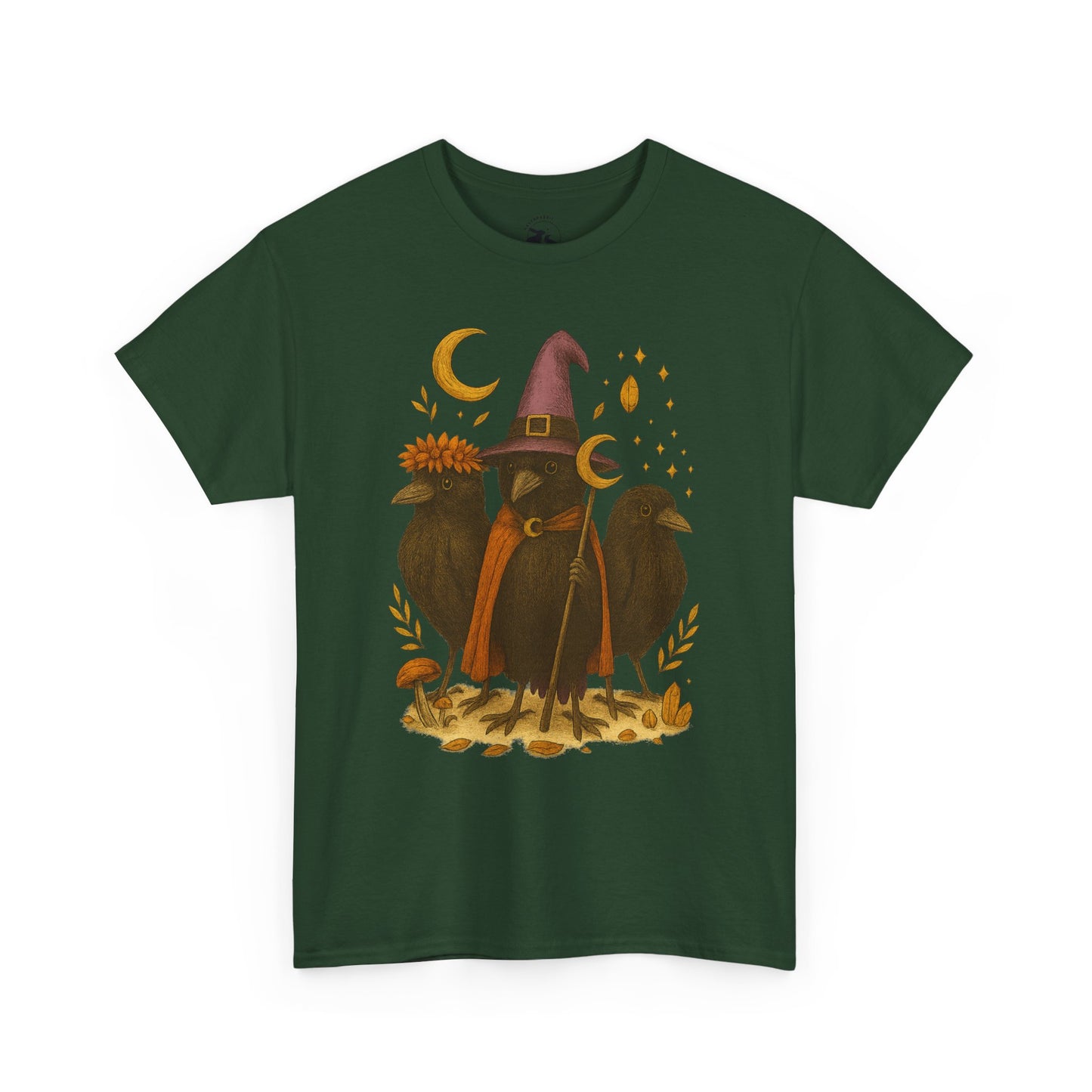 The Mystic Ravens Tee – Druid, Wizard & Oracle Edition