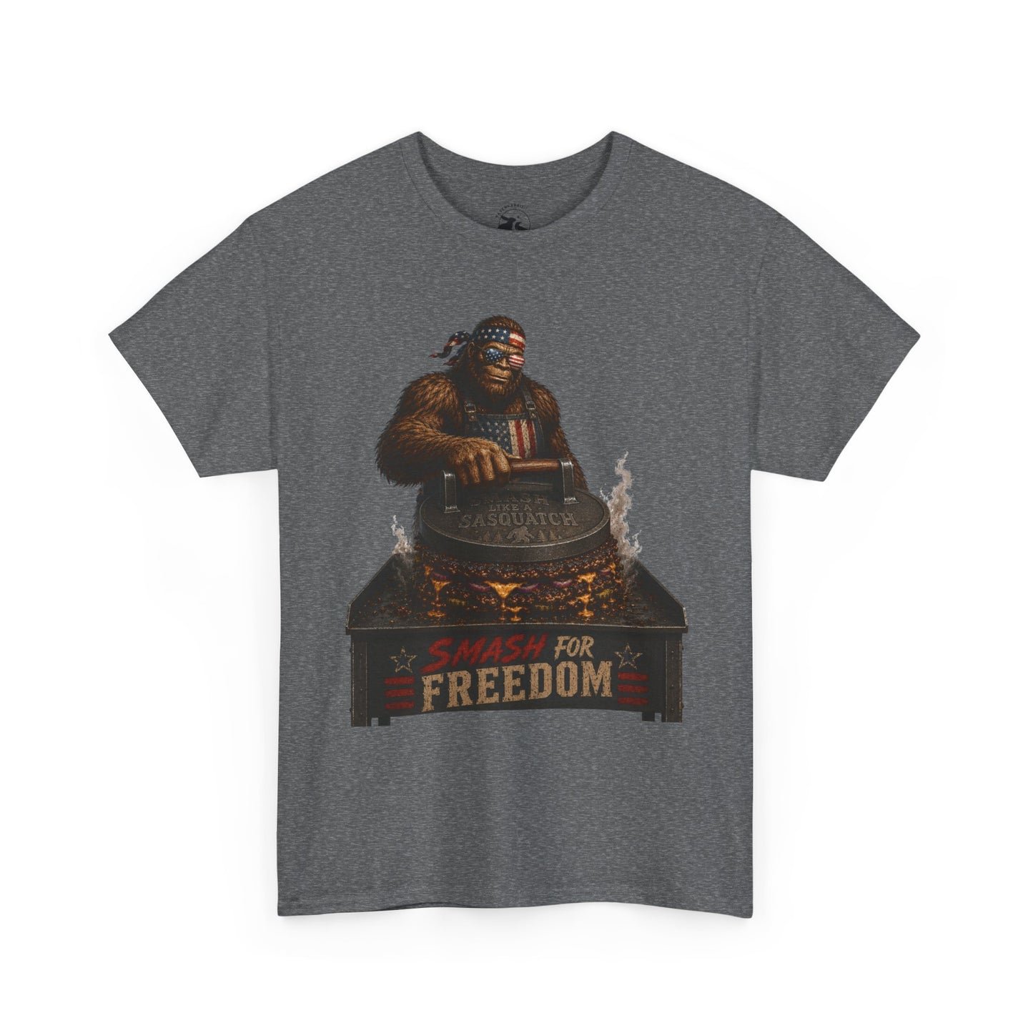 Smash For Freedom Tee – Patriotic Bigfoot BBQ Shirt