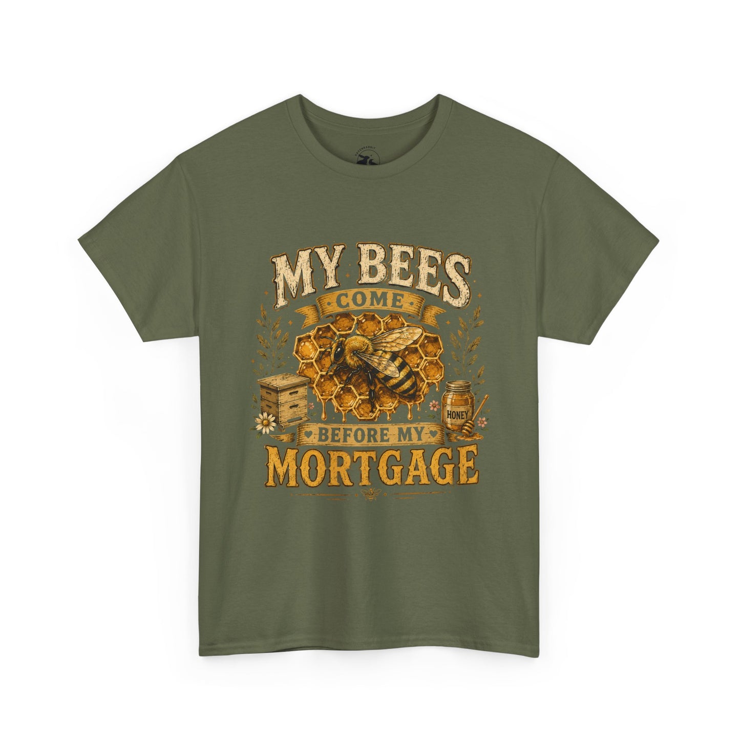 My Bees Come Before My Mortgage Tee – Funny Beekeeper Shirt