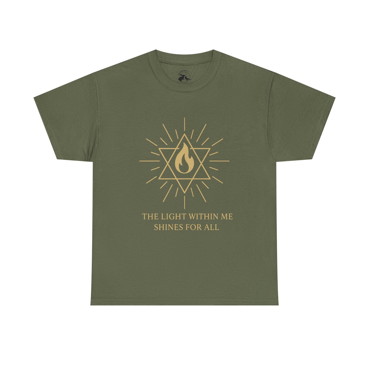 The Light Within Tee – Merkaba Flame of Awakening Graphic Shirt
