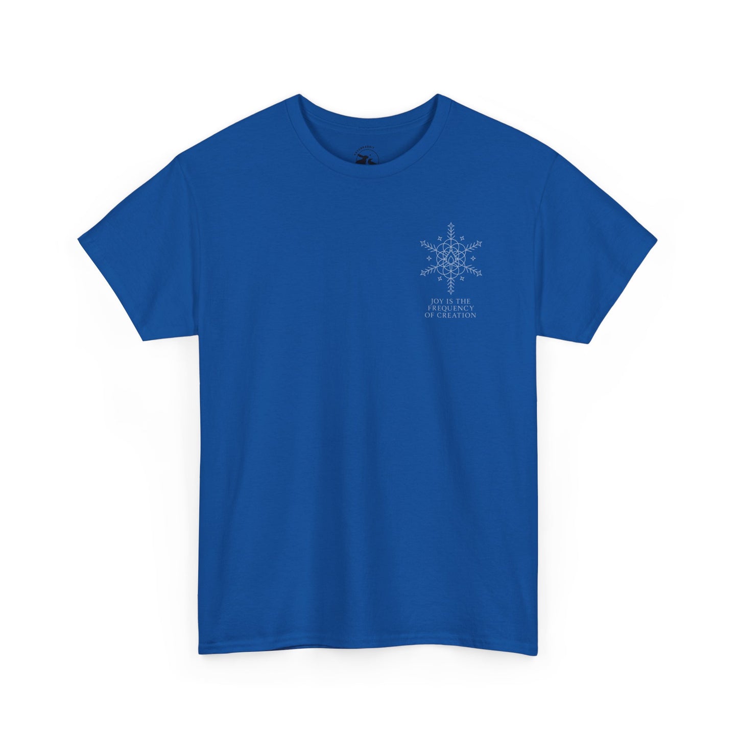 Joy Frequency Tee – Double Sided Sacred Geometry Snowflake of Creation Shirt