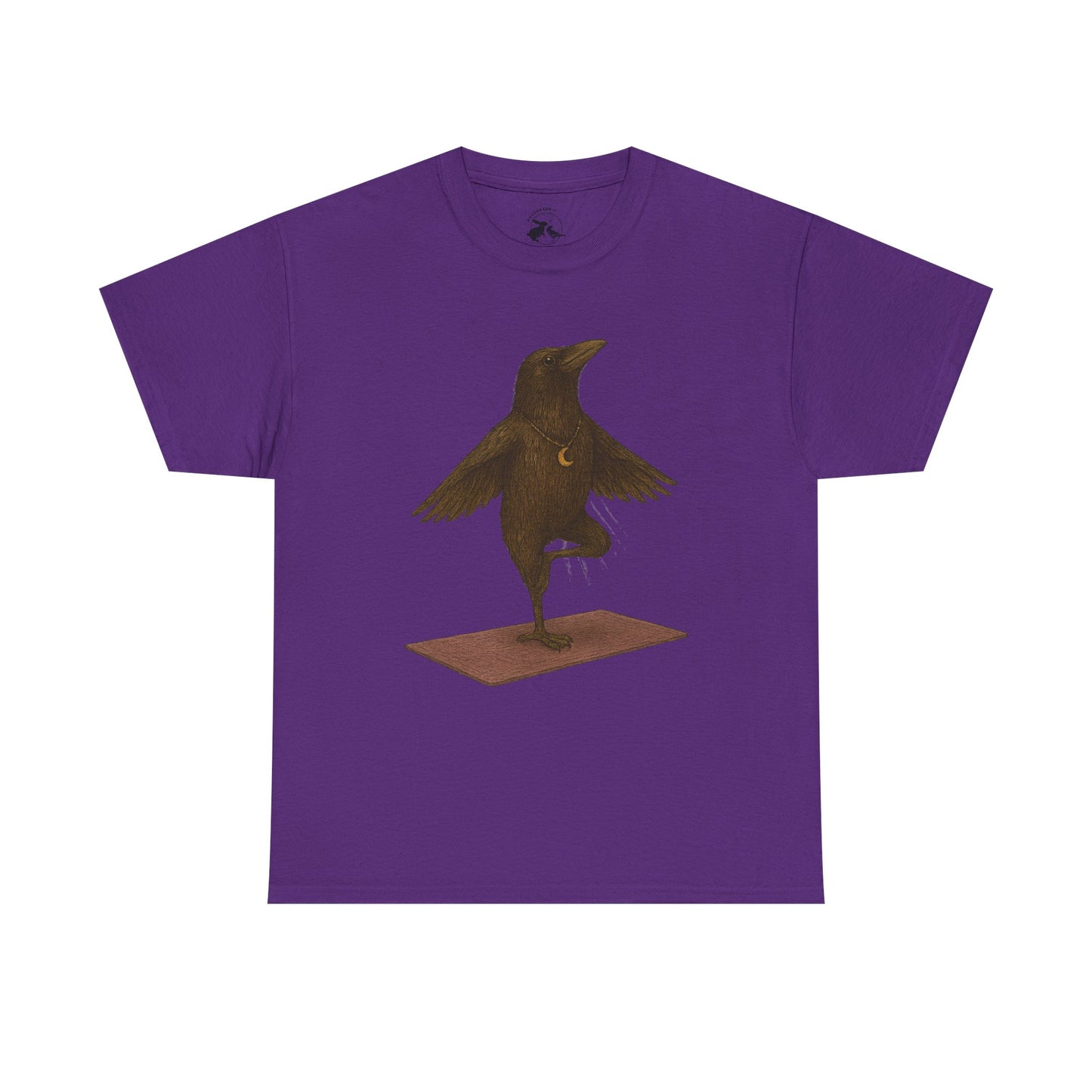 The Raven Yoga Master Tee – Balance in Flight and Spirit