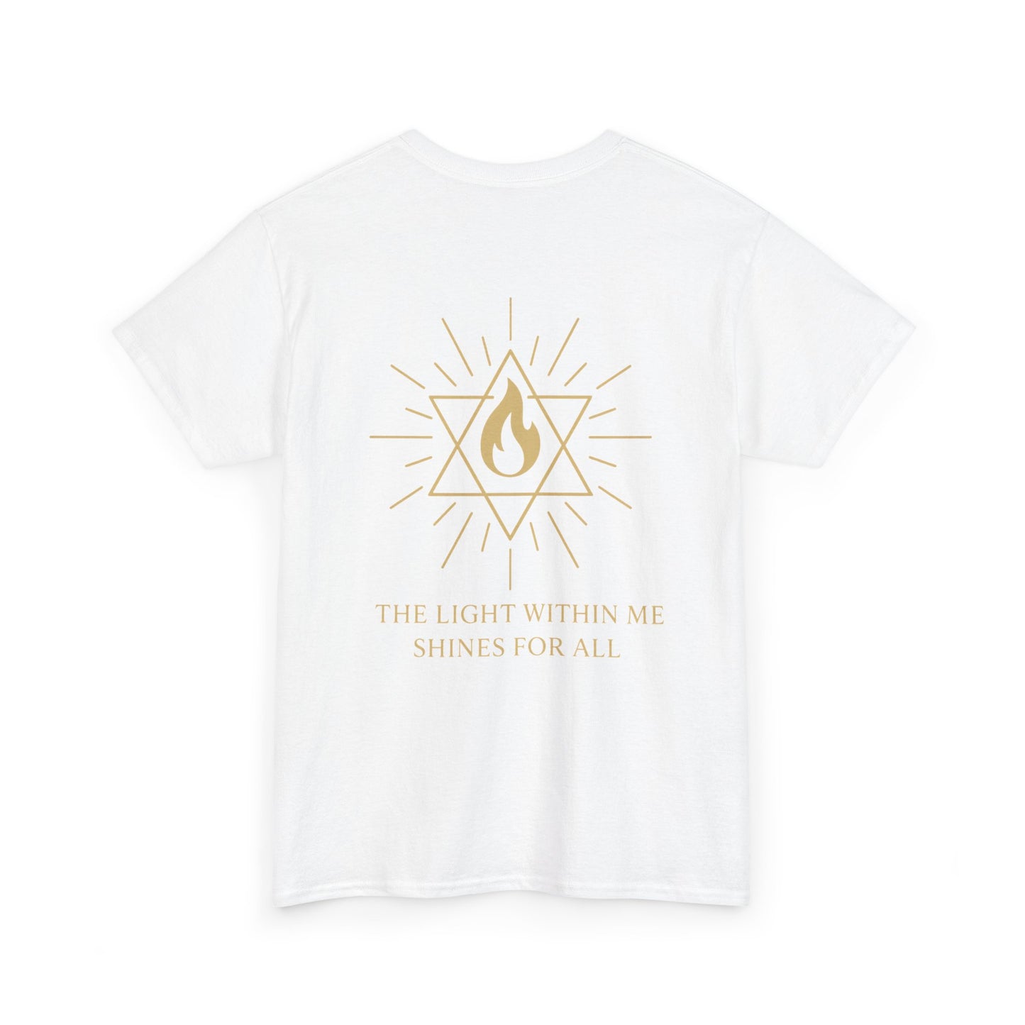The Light Within Tee – Double Sided Merkaba Flame of Awakening Shirt
