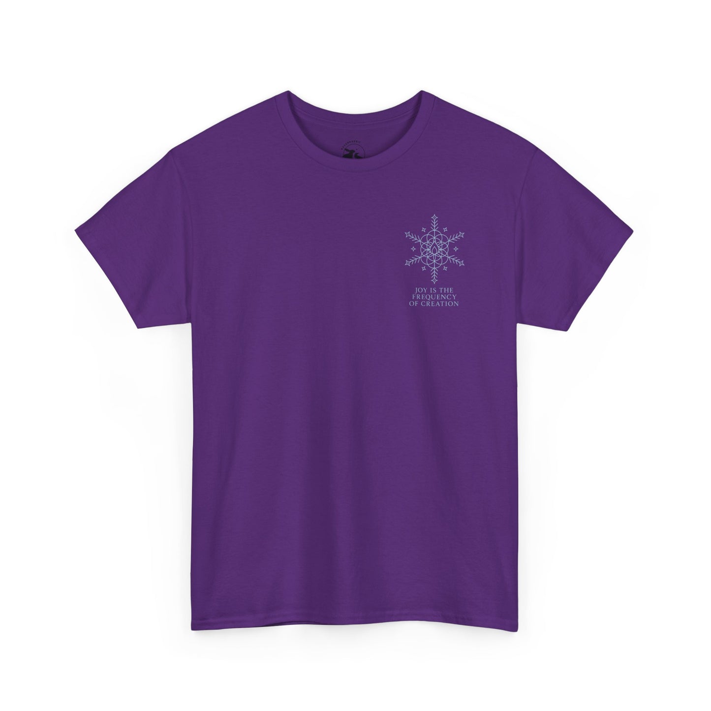 Joy Frequency Tee – Double Sided Sacred Geometry Snowflake of Creation Shirt