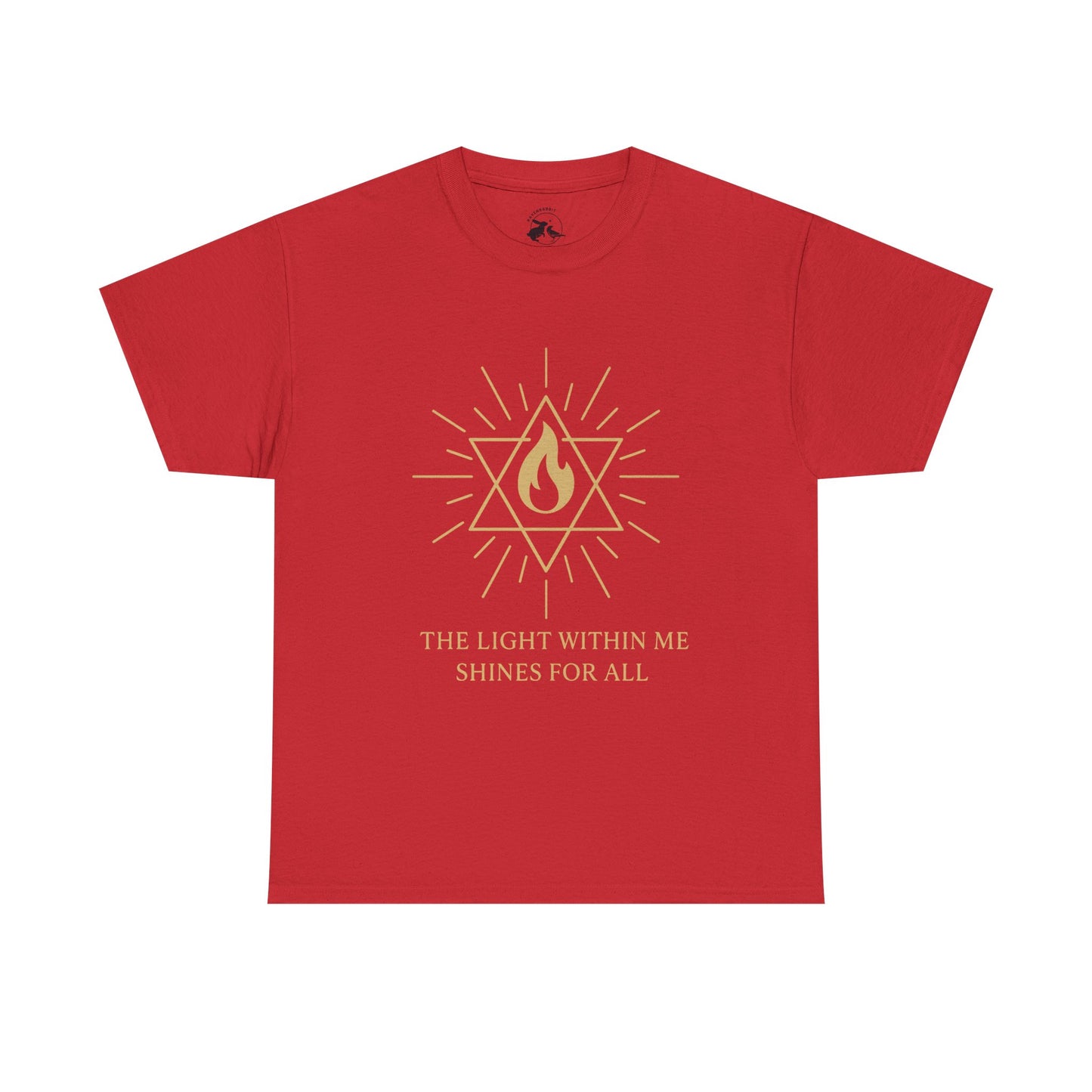 The Light Within Tee – Merkaba Flame of Awakening Graphic Shirt