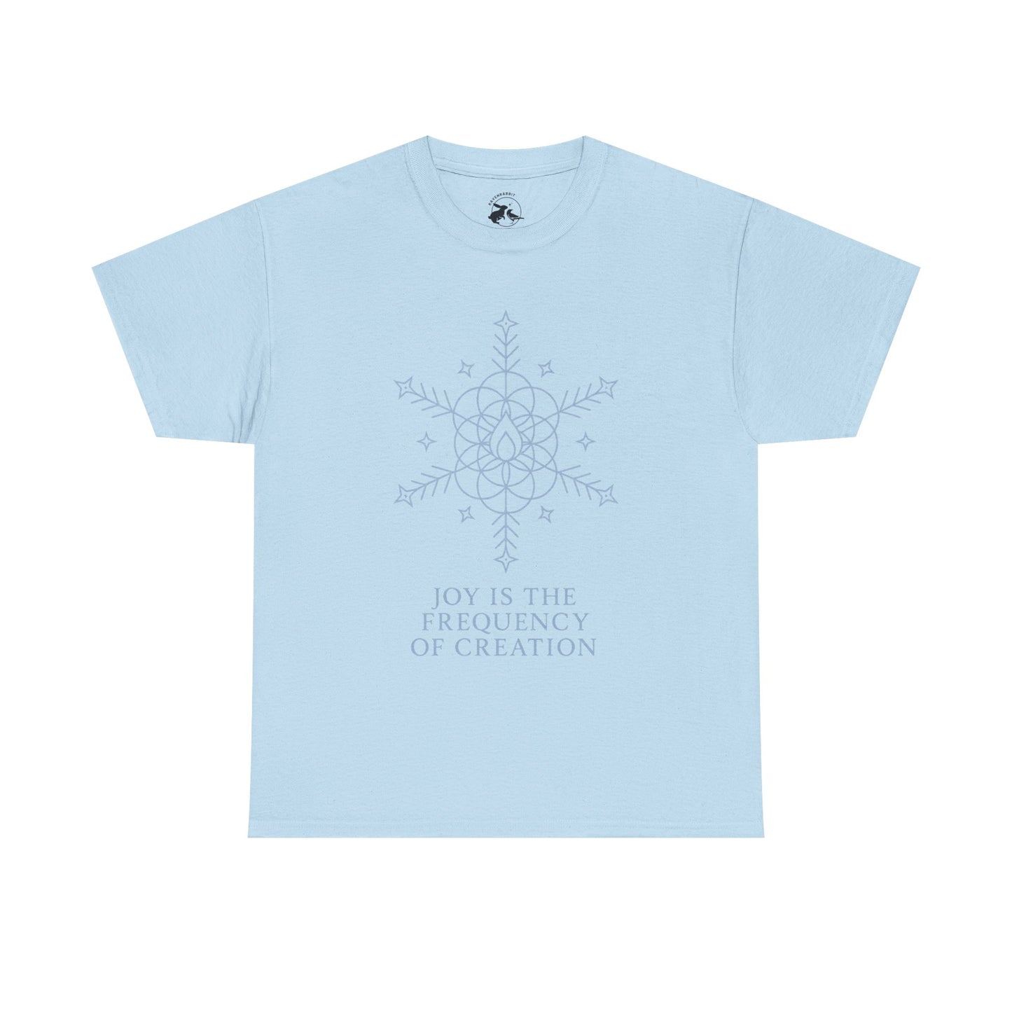 Joy Frequency Tee – Sacred Geometry Snowflake of Creation Graphic Shirt