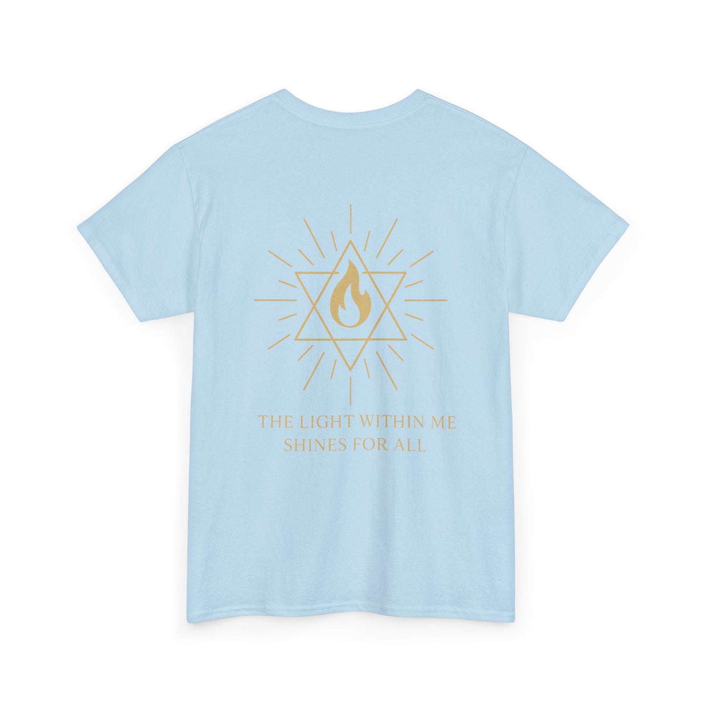 The Light Within Tee – Double Sided Merkaba Flame of Awakening Shirt