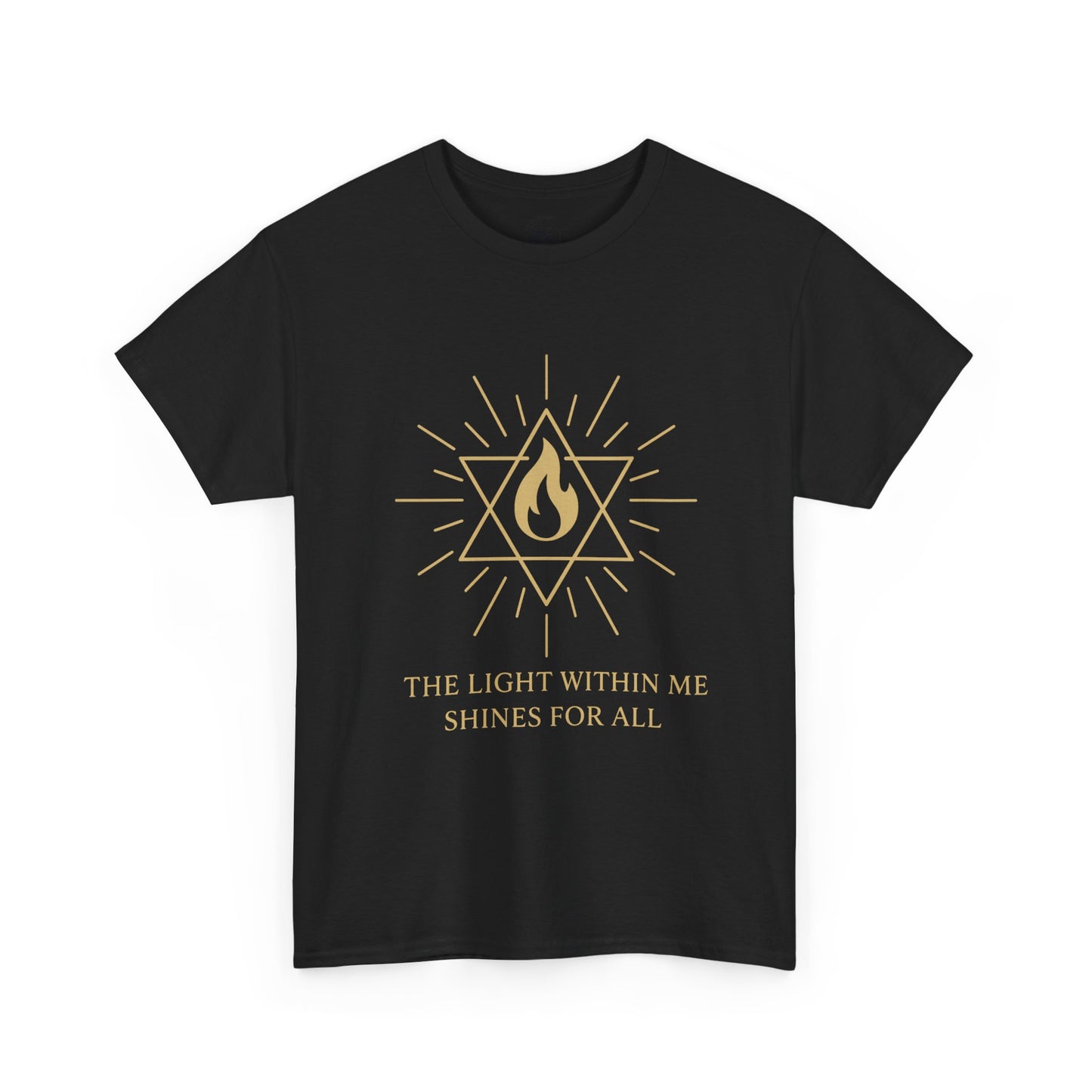 The Light Within Tee – Merkaba Flame of Awakening Graphic Shirt