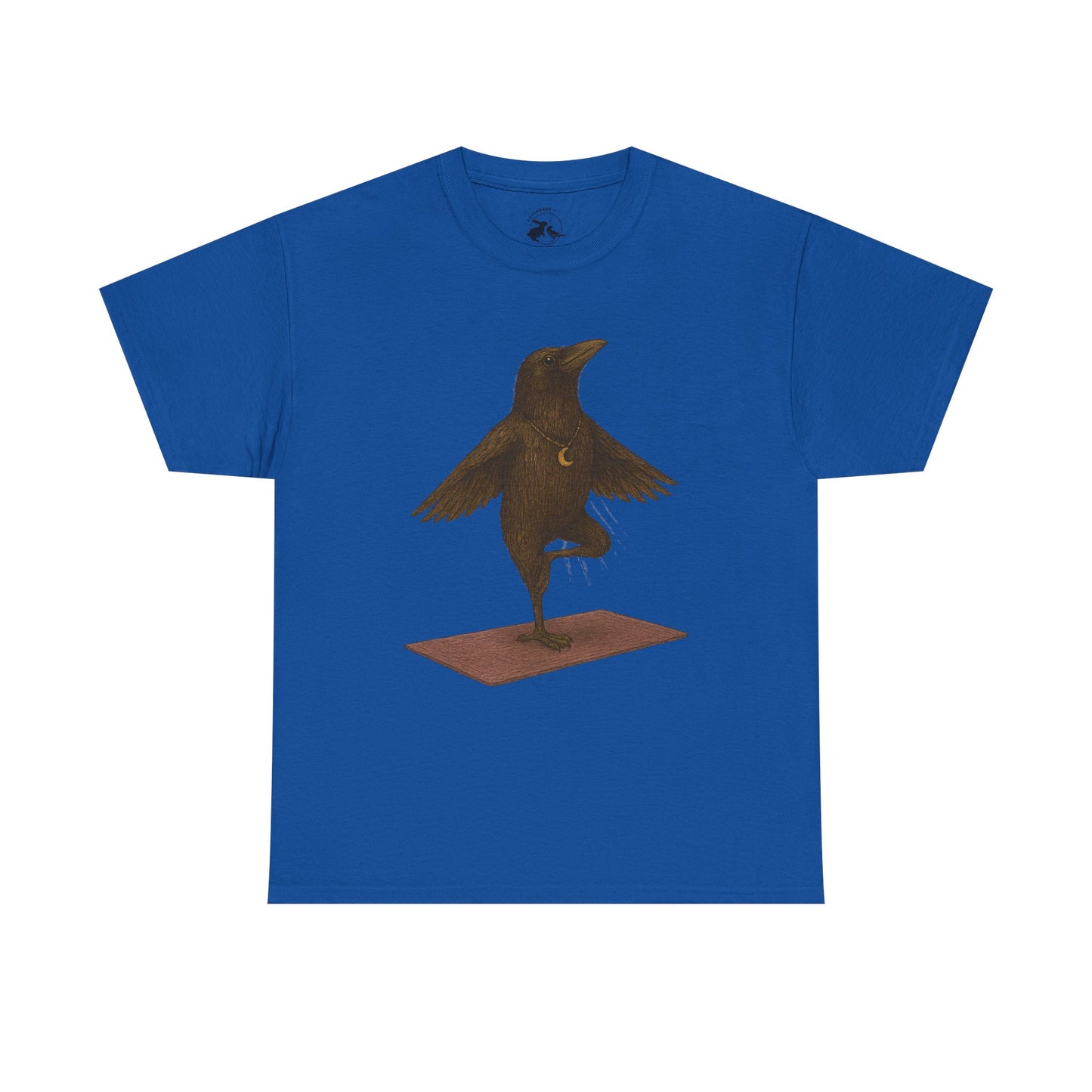 The Raven Yoga Master Tee – Balance in Flight and Spirit