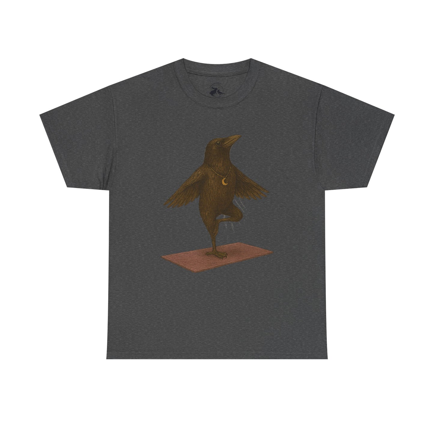 The Raven Yoga Master Tee – Balance in Flight and Spirit