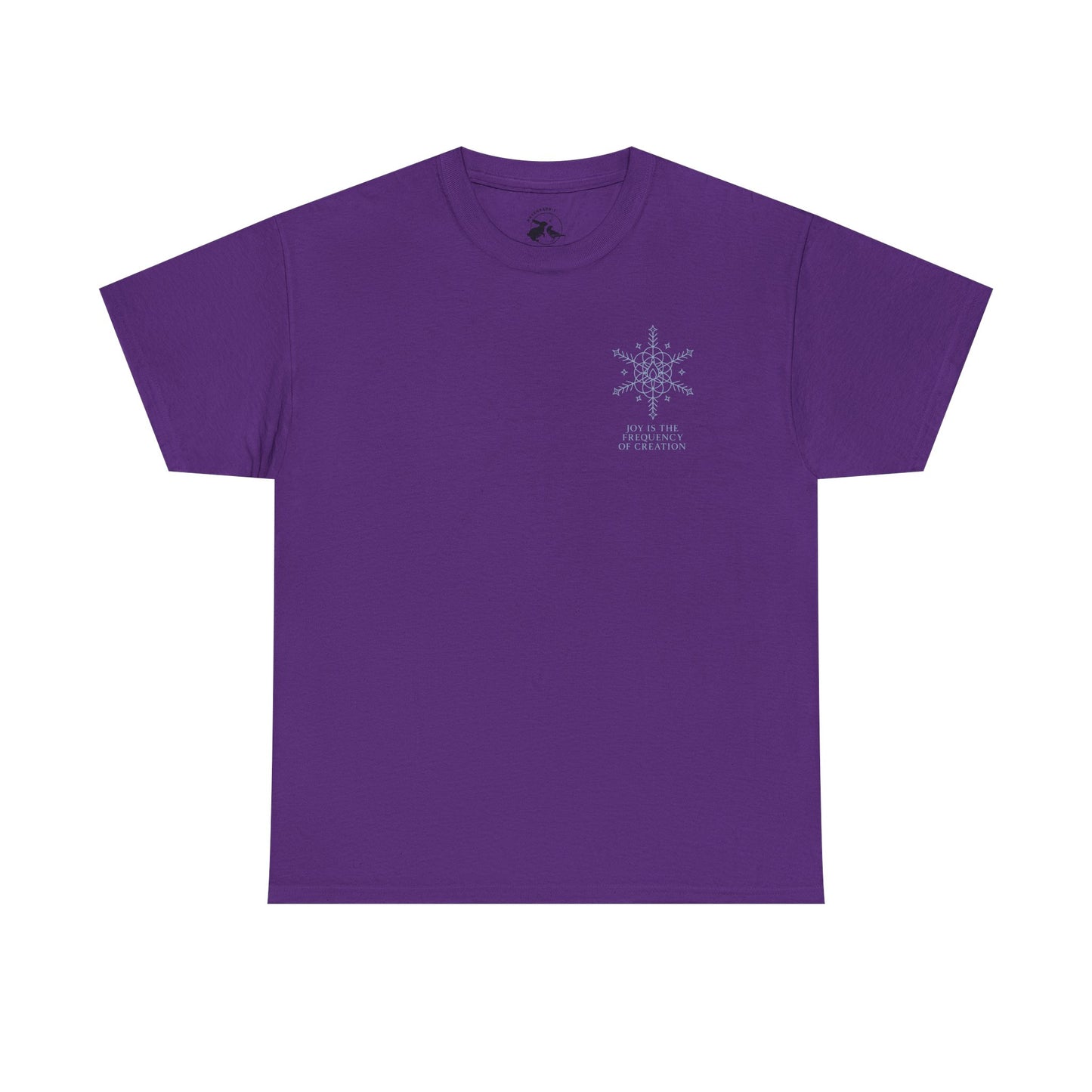 Joy Frequency Tee – Double Sided Sacred Geometry Snowflake of Creation Shirt