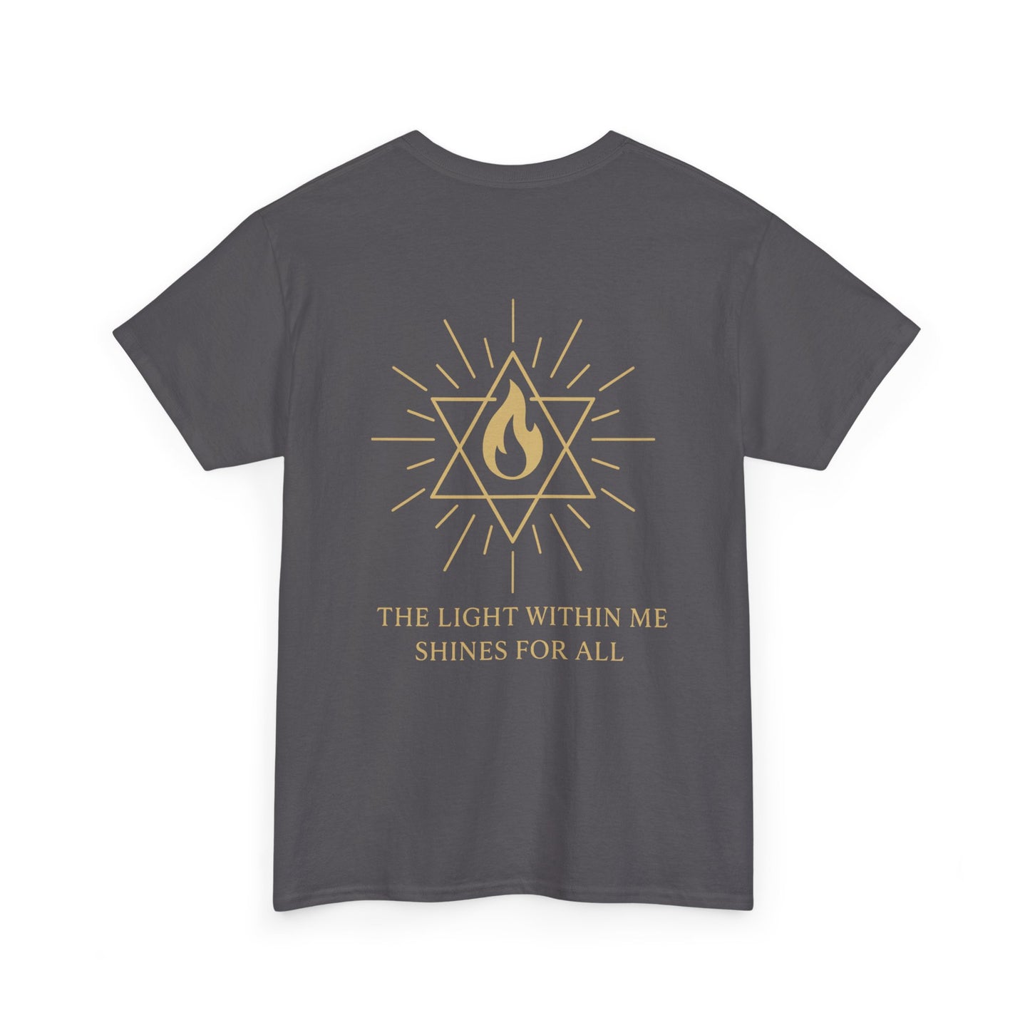 The Light Within Tee – Double Sided Merkaba Flame of Awakening Shirt