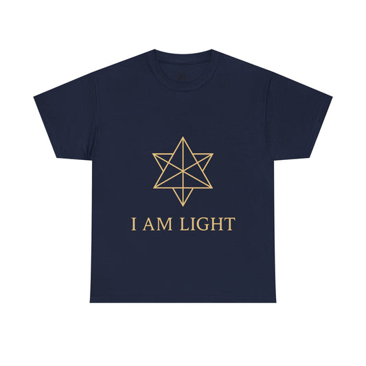 I Am Light Tee – Spiritual Affirmation Graphic Shirt for Christmas Gift