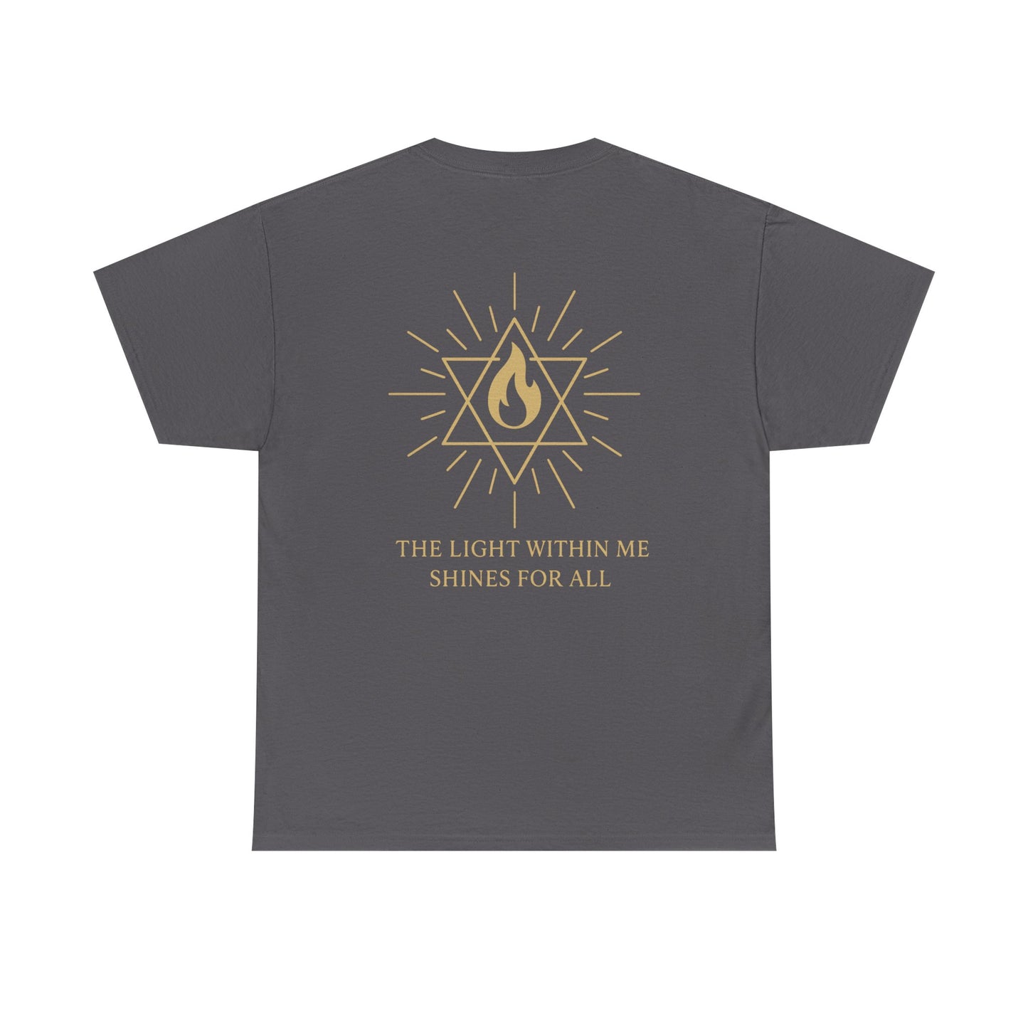 The Light Within Tee – Double Sided Merkaba Flame of Awakening Shirt