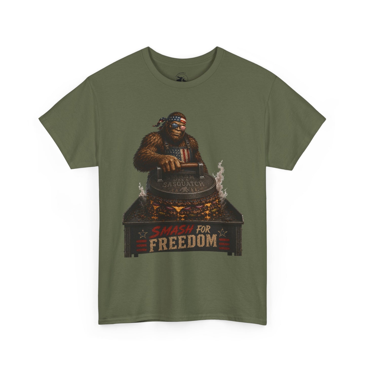 Smash For Freedom Tee – Patriotic Bigfoot BBQ Shirt
