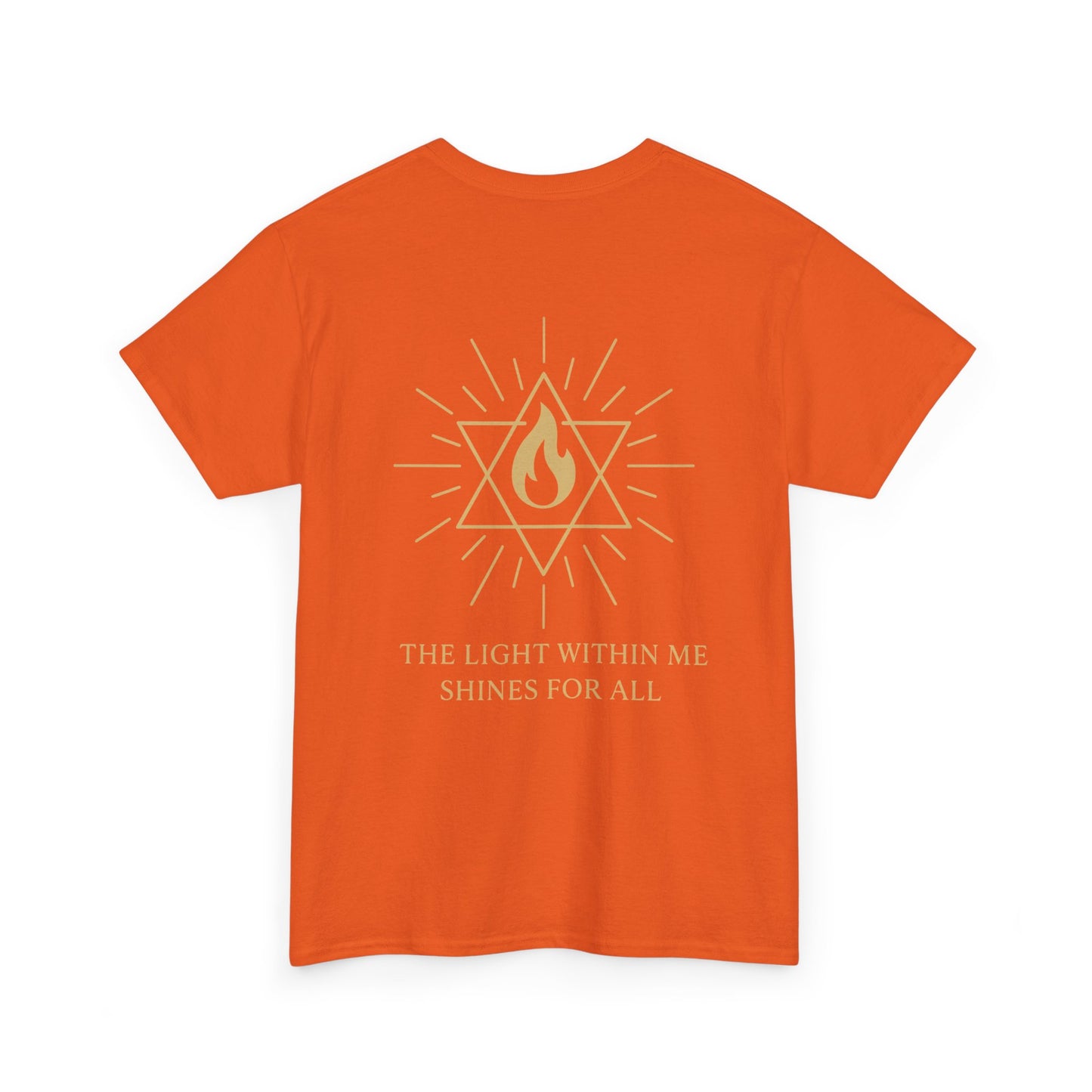 The Light Within Tee – Double Sided Merkaba Flame of Awakening Shirt