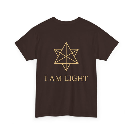I Am Light Double-Sided Tee – Spiritual Affirmation Shirt for Christmas Gift