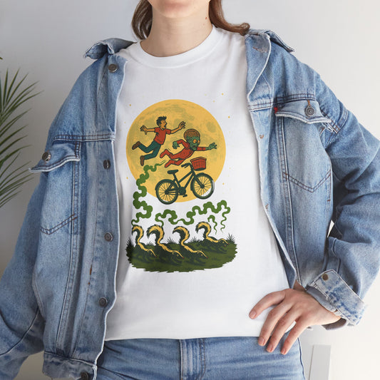 Moonlit Mayhem Retro Comic T Shirt