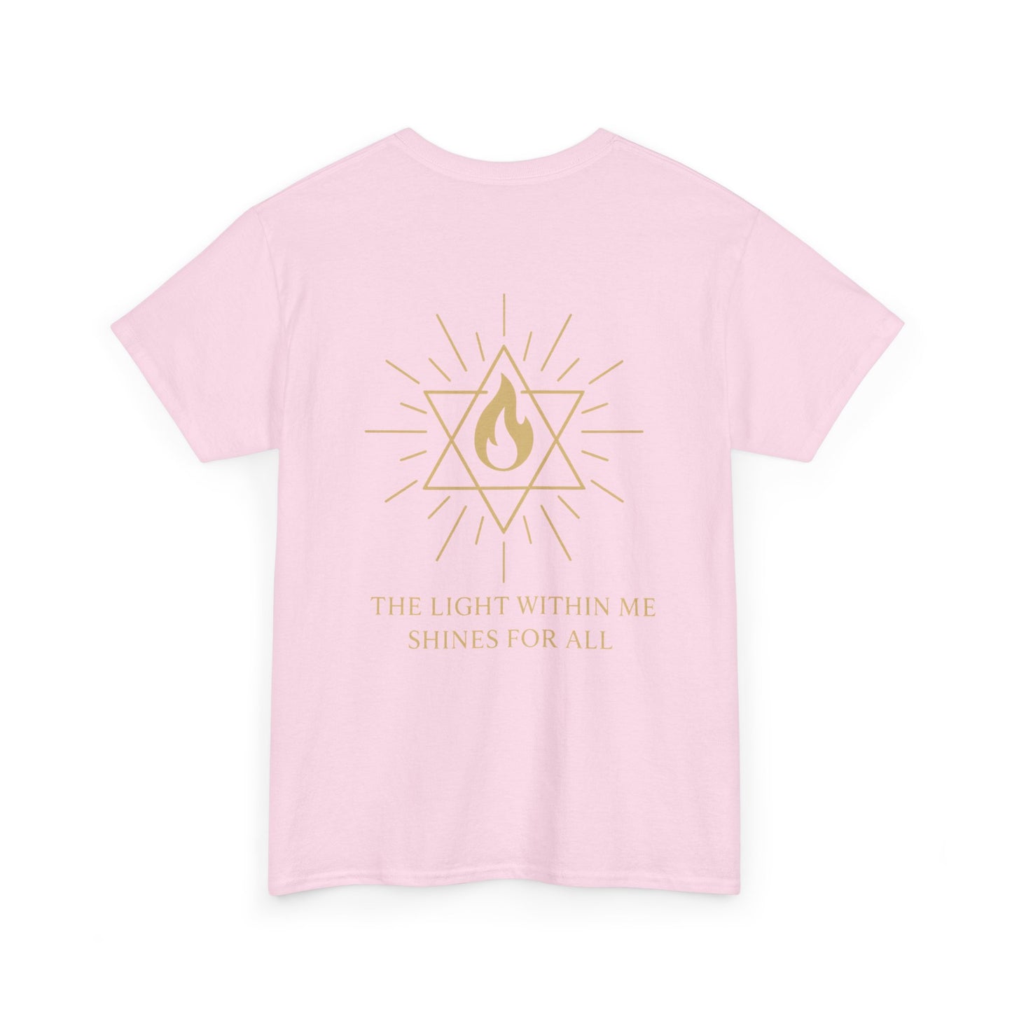 The Light Within Tee – Double Sided Merkaba Flame of Awakening Shirt