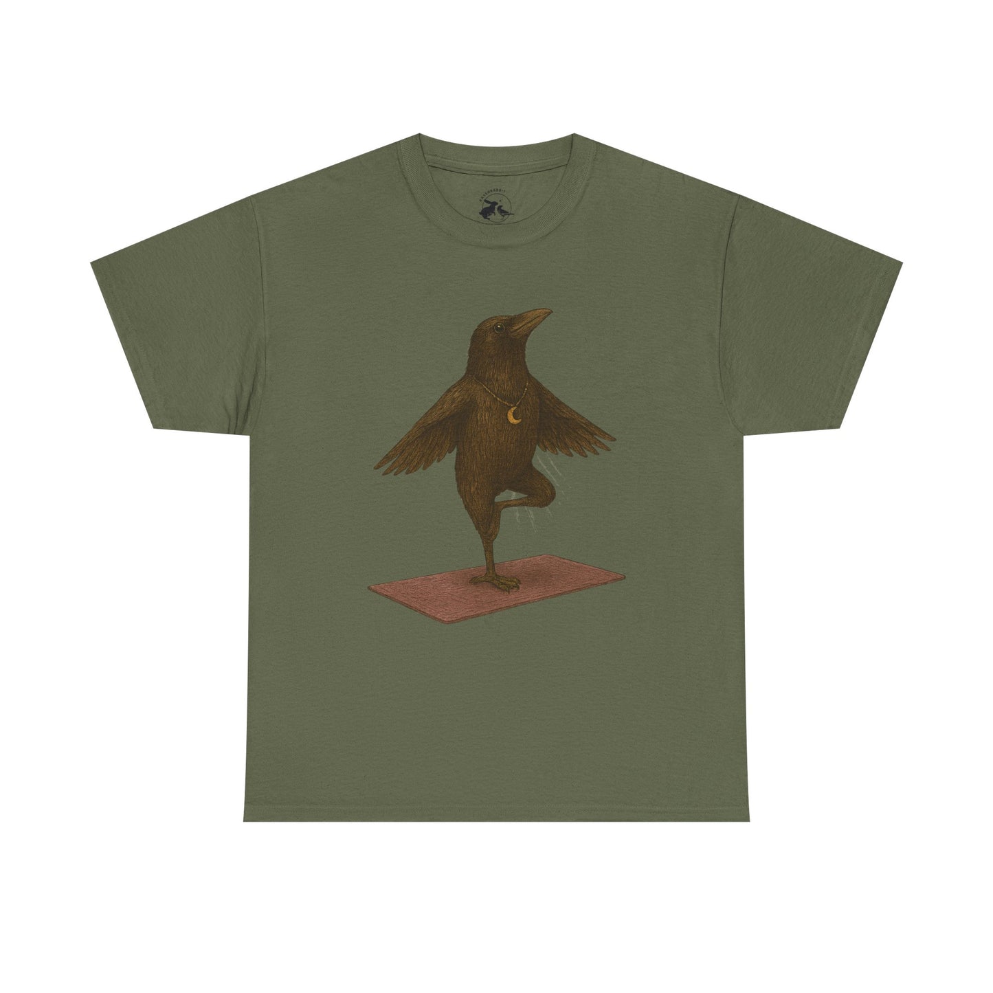 The Raven Yoga Master Tee – Balance in Flight and Spirit
