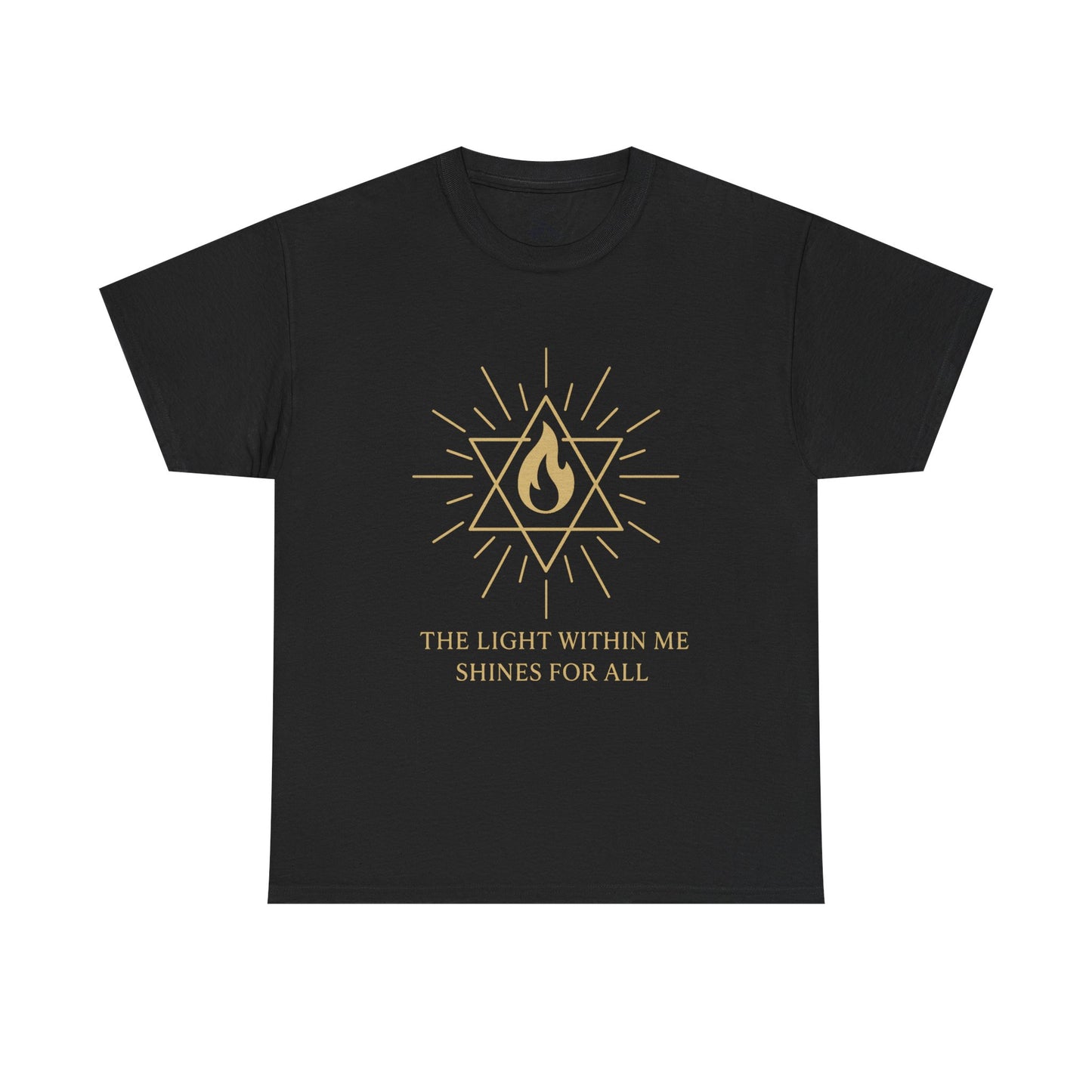 The Light Within Tee – Merkaba Flame of Awakening Graphic Shirt