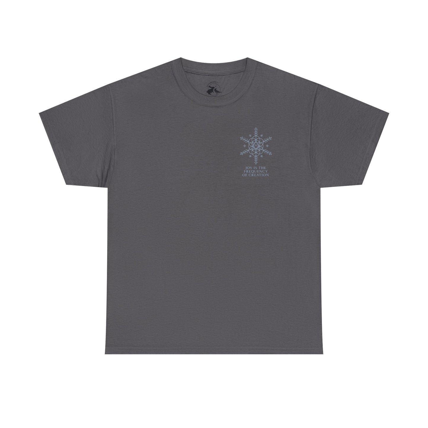 Joy Frequency Tee – Double Sided Sacred Geometry Snowflake of Creation Shirt