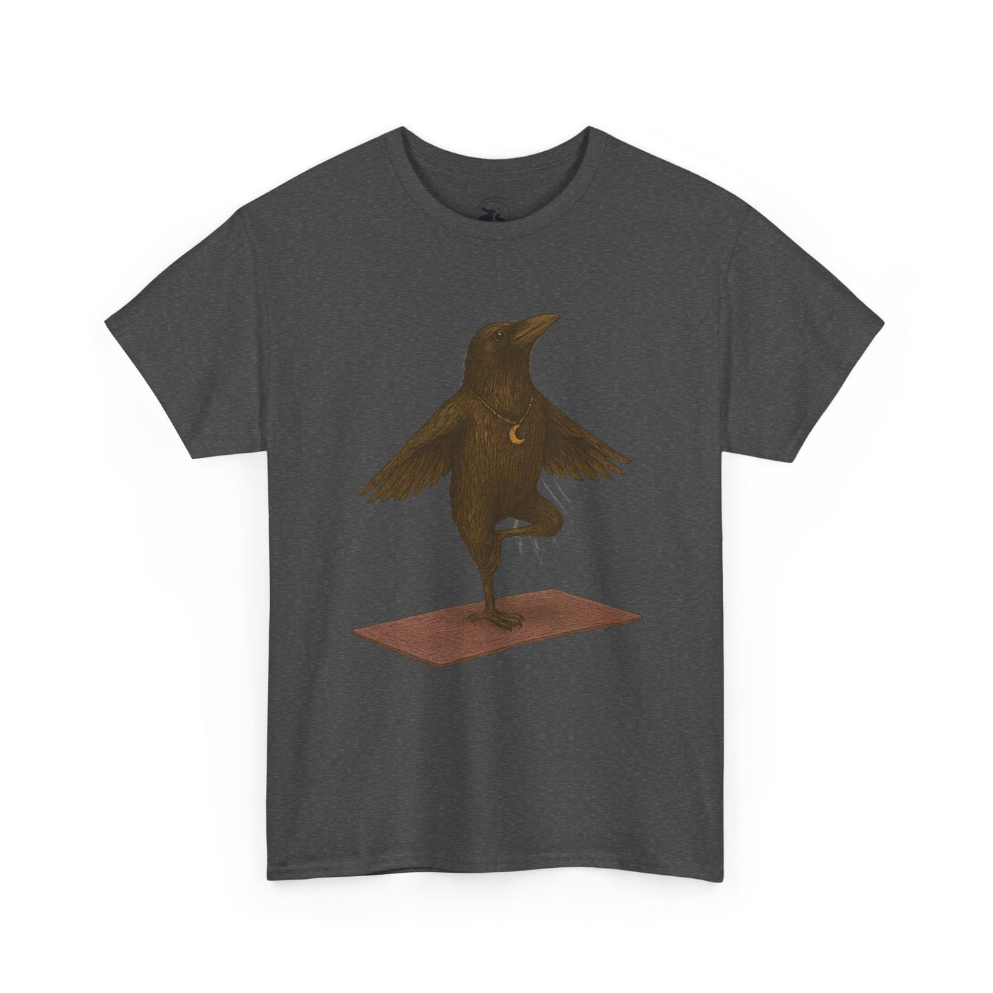 The Raven Yoga Master Tee – Balance in Flight and Spirit