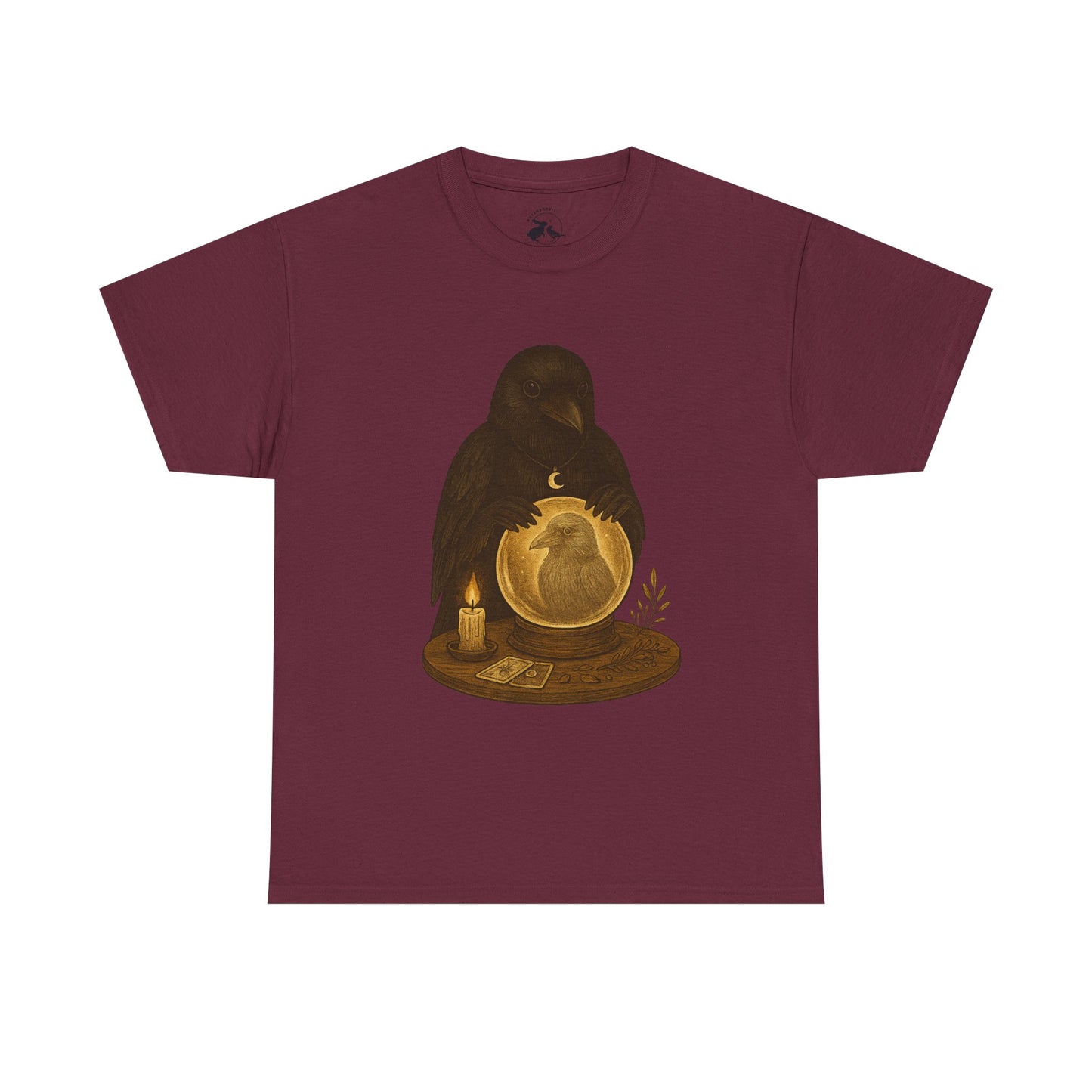 The Psychic Raven Tee – Mystical Seer of the Forest